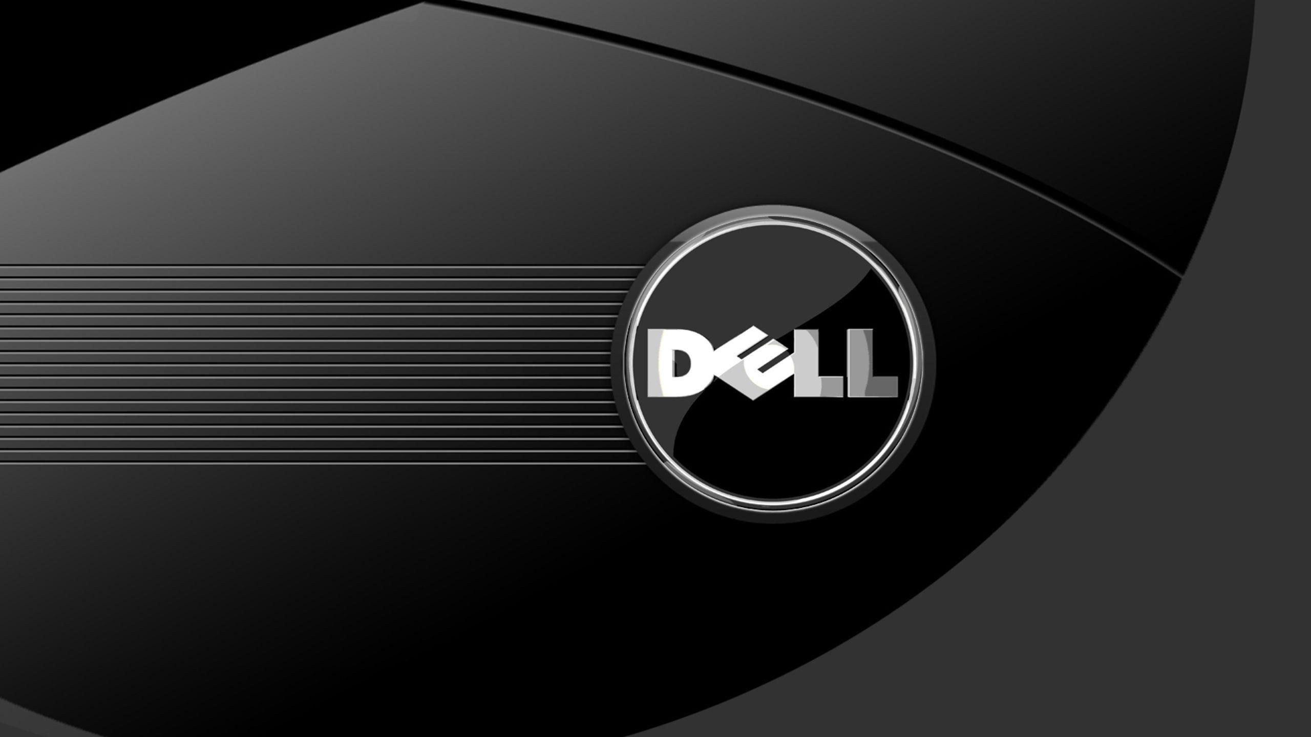 2560x1440 Dark Dell Logo Wallpaper