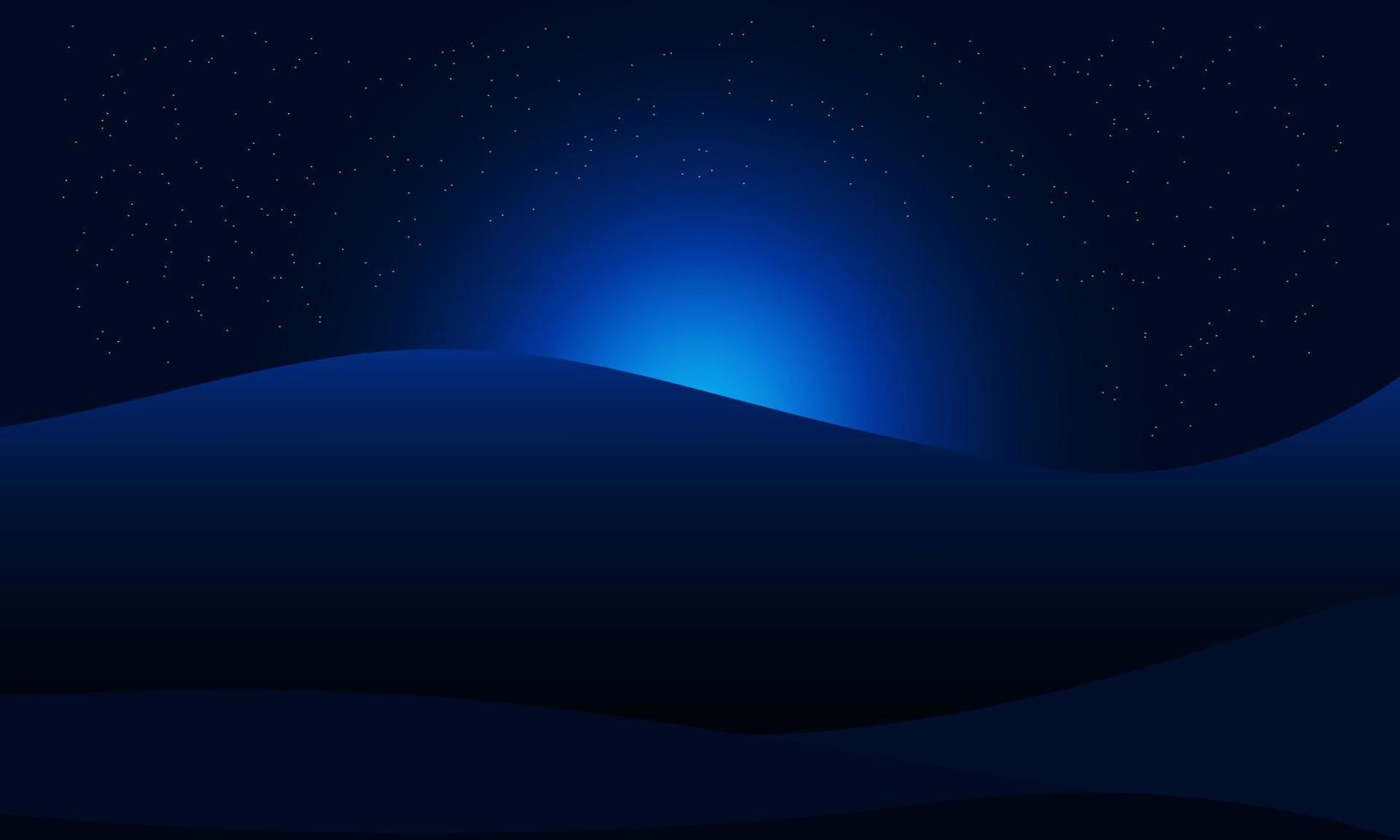 1633x980 starry night in the desert. landscape template background. design vector