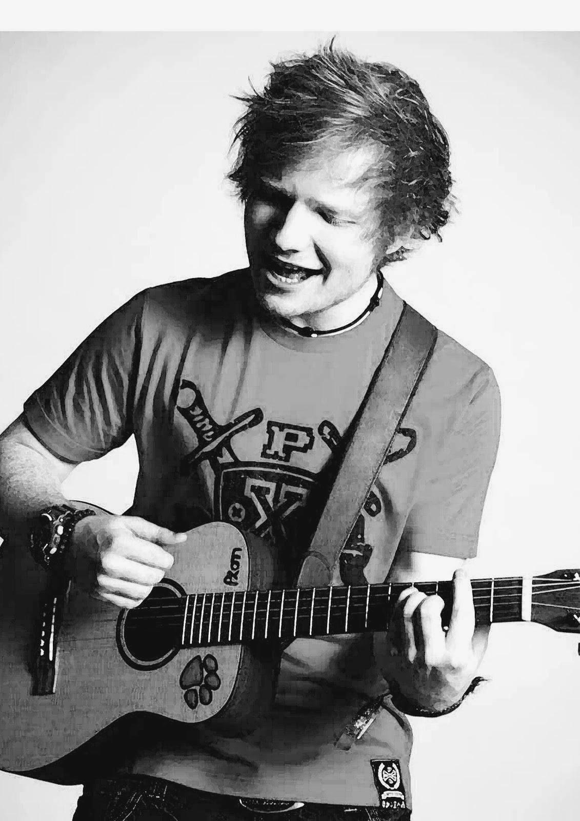1131x1600 Download Ed Sheeran Black And White Wallpaper