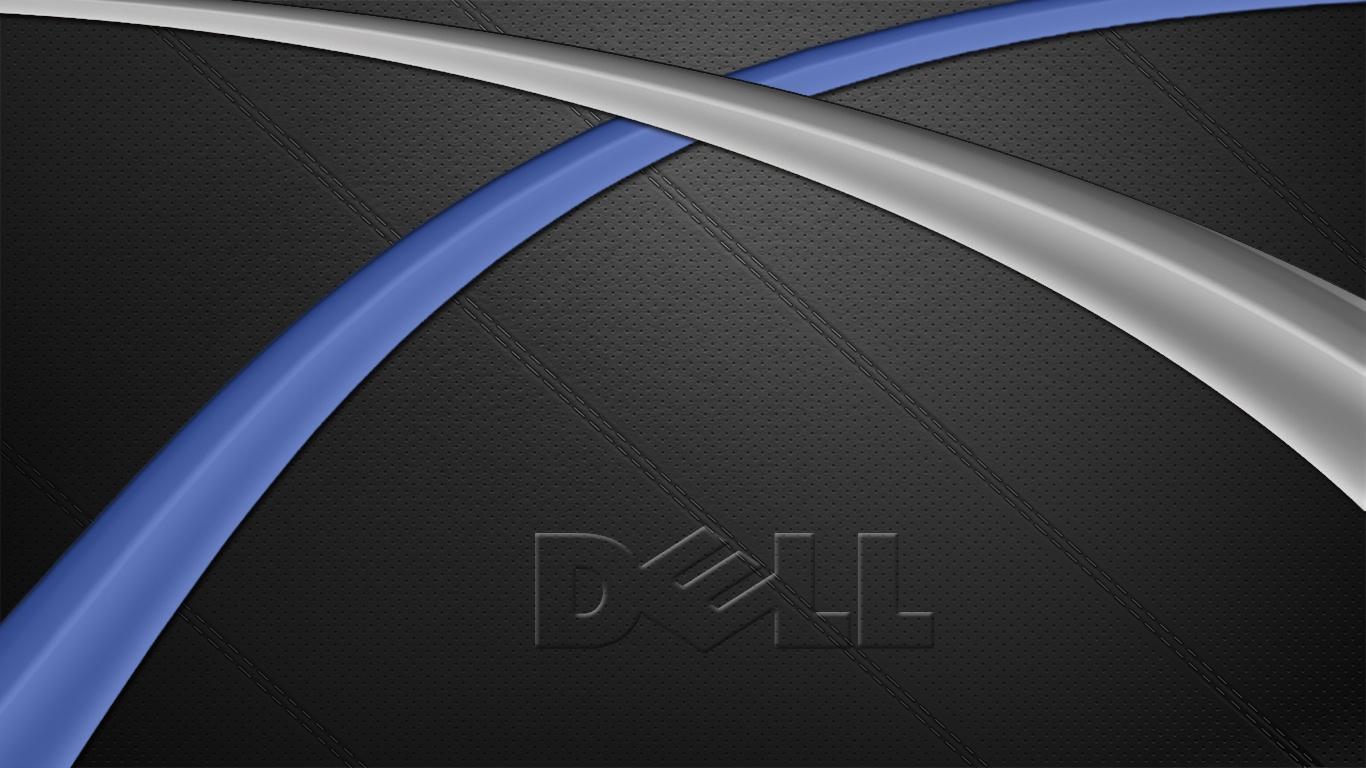 1366x768 Black Dell Wallpaper