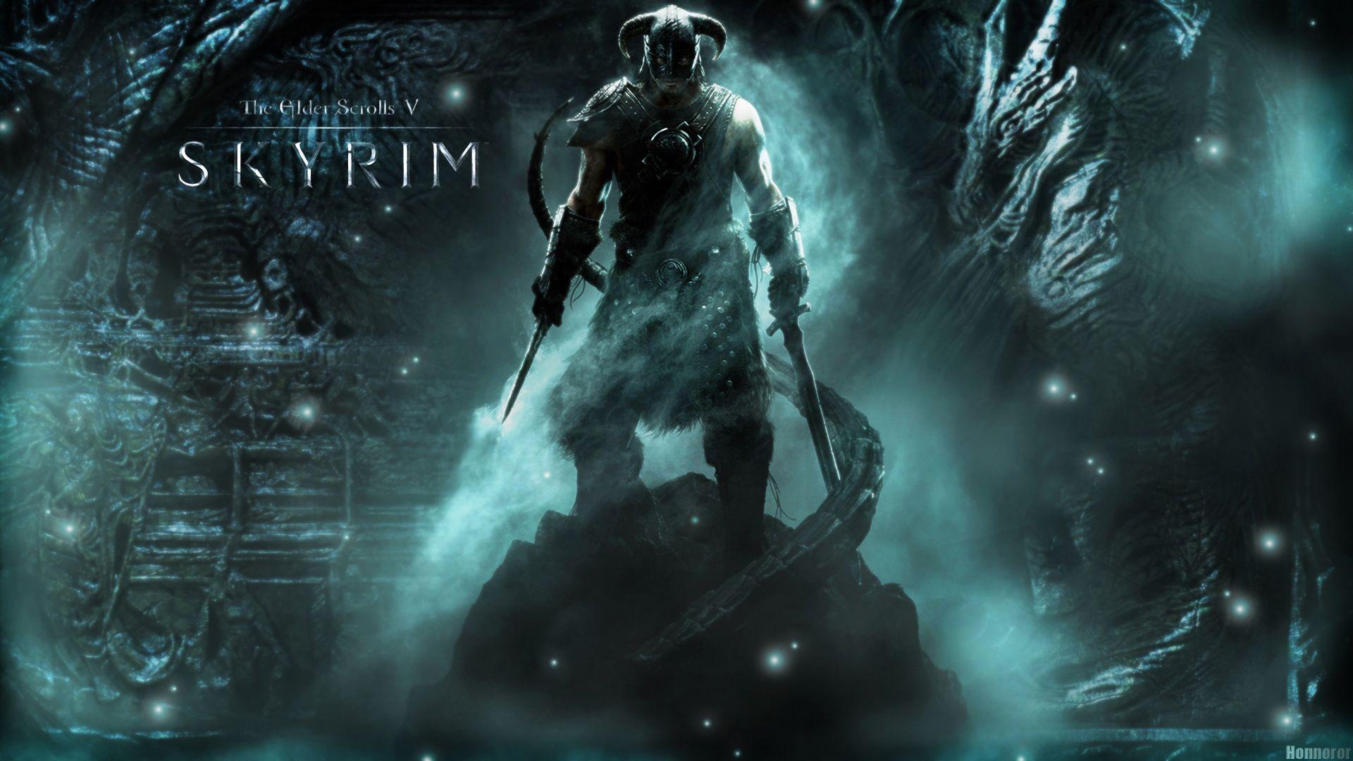 1920x1080 Skyrim Mage Wallpaper