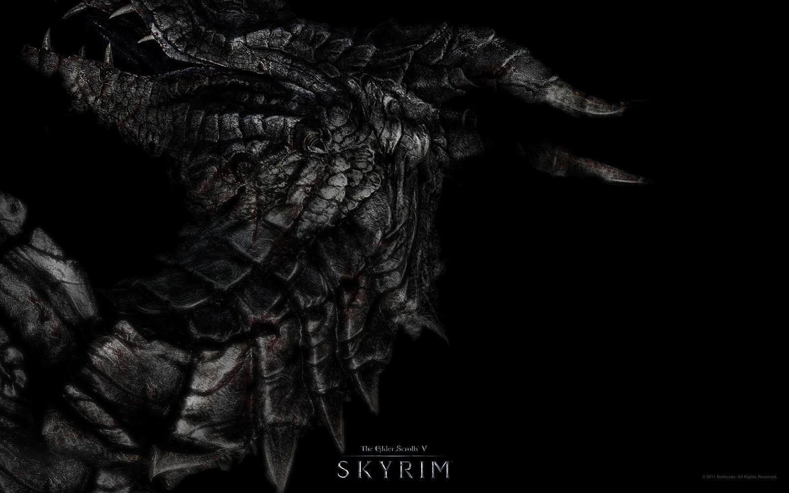 1600x1000 Skyrim Dragon HD Wallpaper [1920x1200]. Skyrim wallpaper, Elder scrolls v skyrim, Skyrim