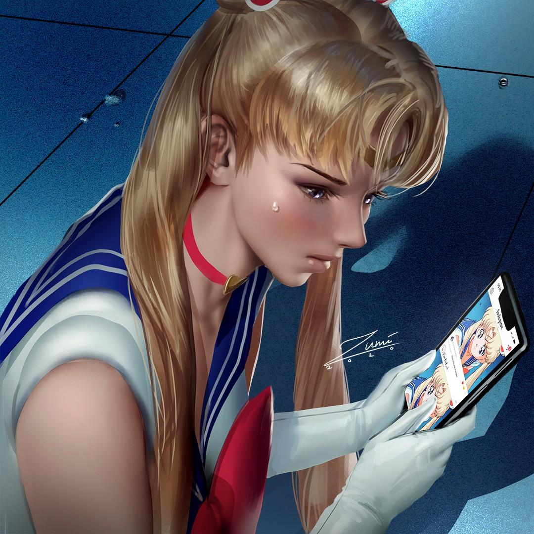 1080x1080 Sailor Moon Wallpaper