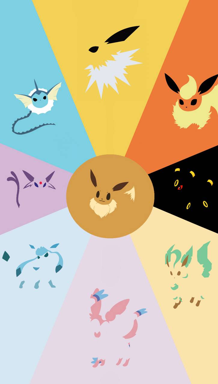 726x1280 Eevee Evolutions wallpaper