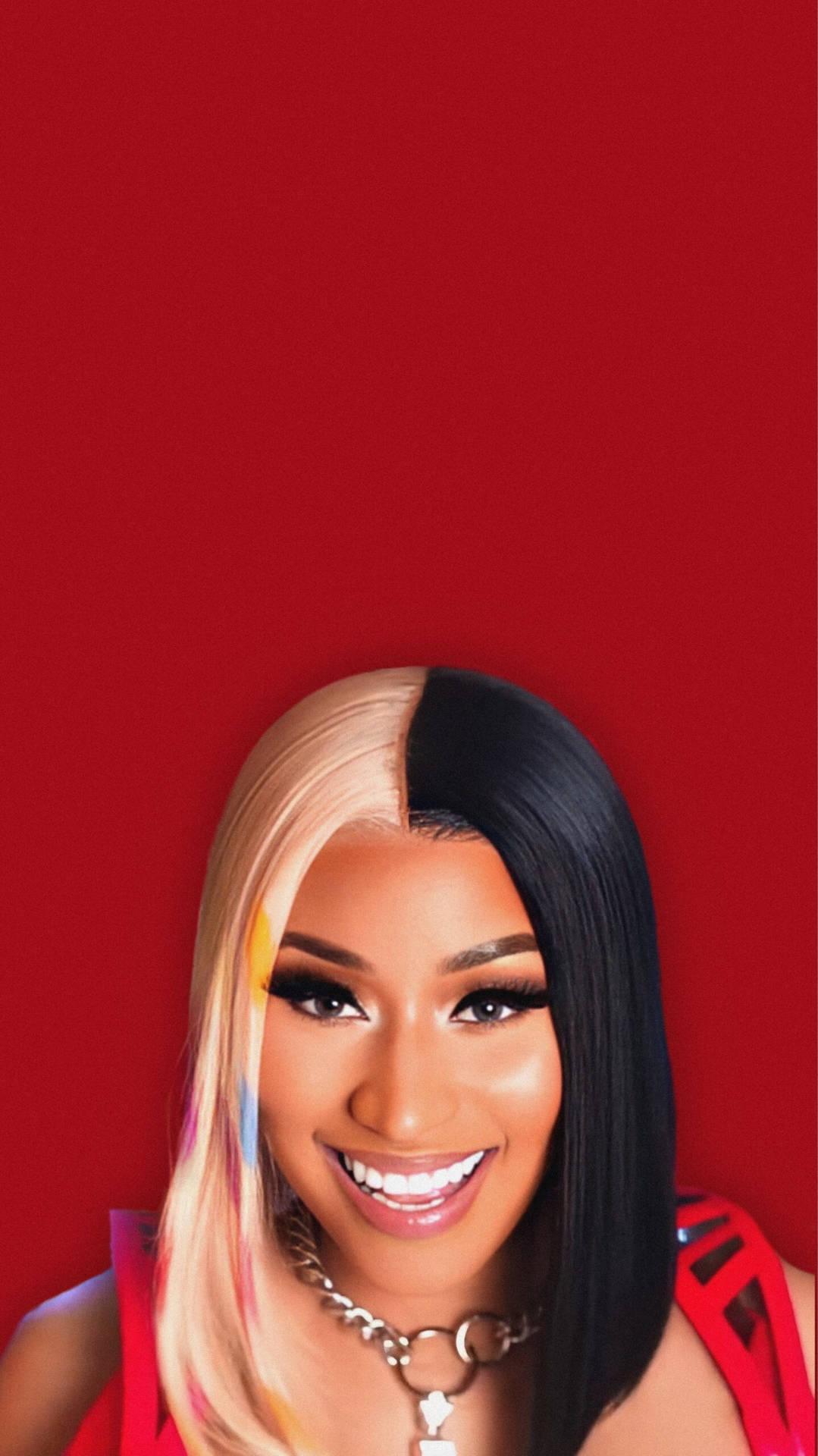 1079x1920 Download Nicki Minaj Black And Blonde Hair Wallpaper