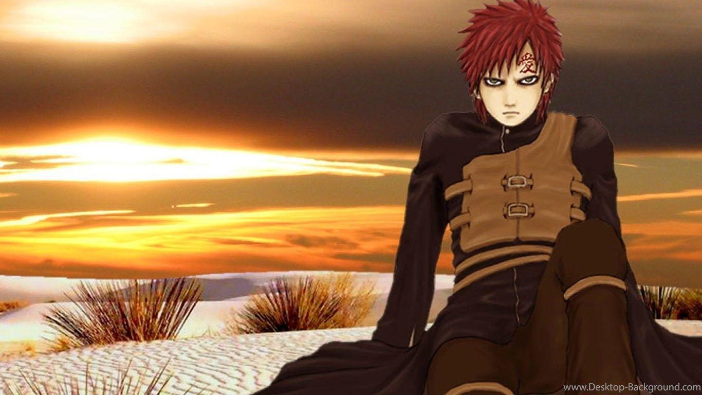 1366x768 Naruto Gaara Wallpaper Desktop Background