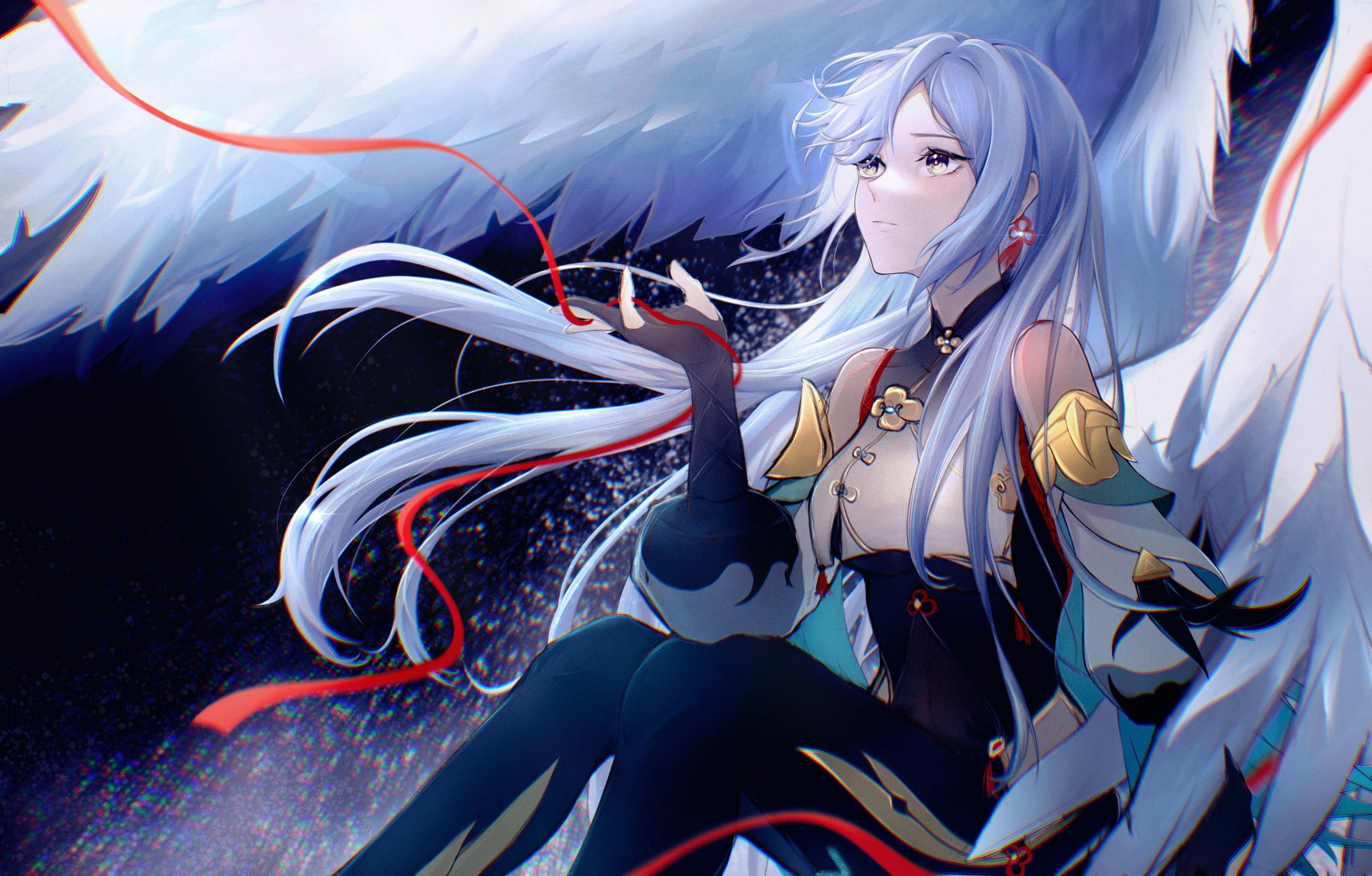 4102x2618 Shenhe (Genshin Impact) HD Wallpaper and Background