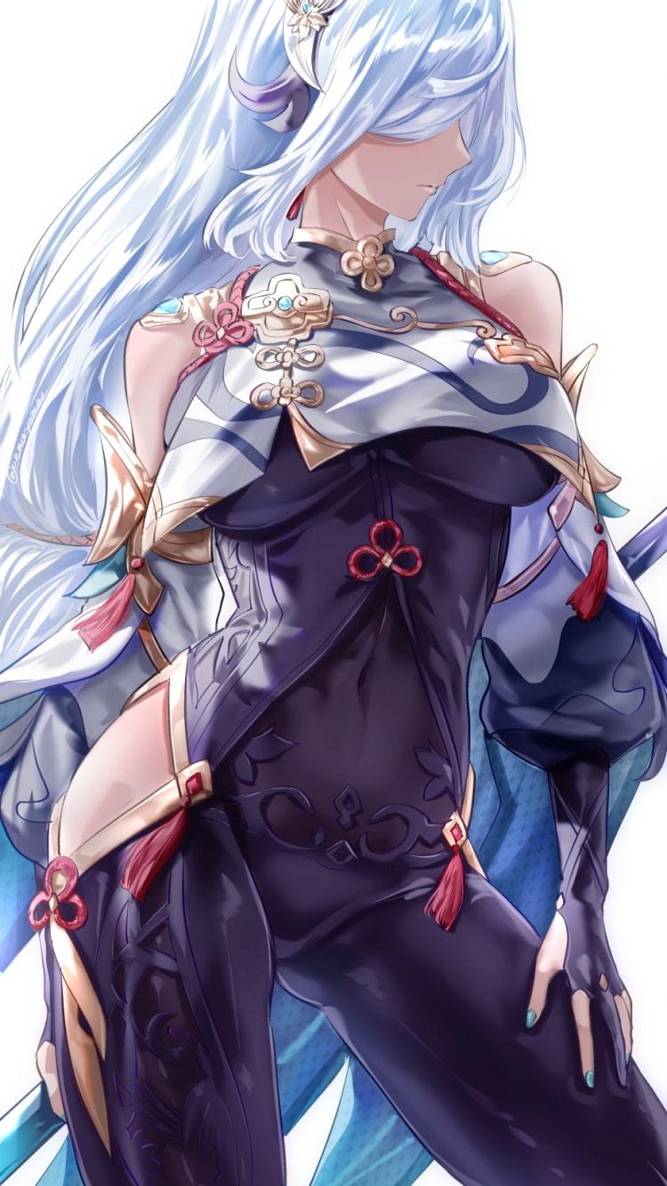 750x1334 Shenhe Wallpaper