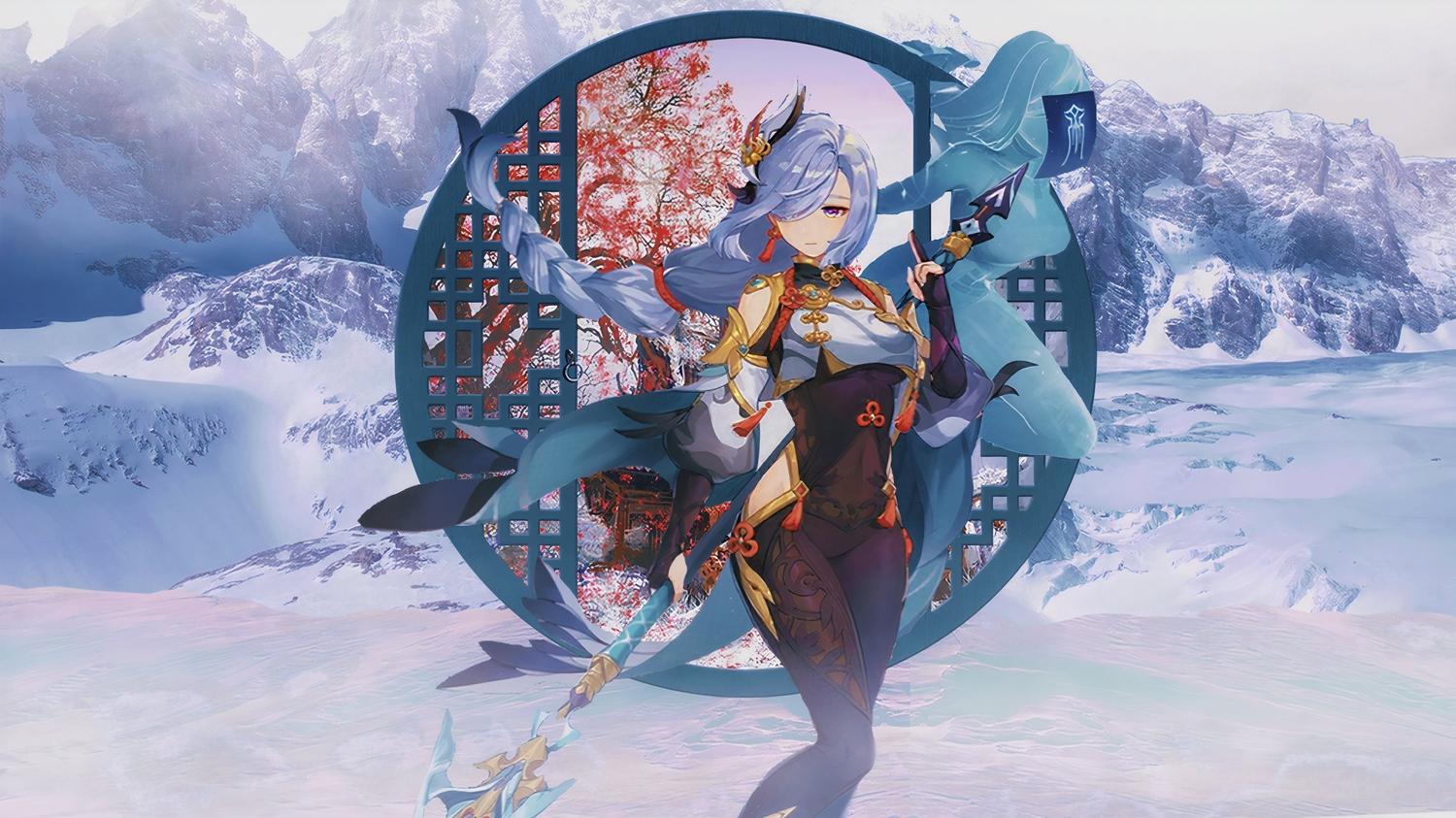 1500x843 genshin impact shenhe (genshin impact) tagme (artist). konachan.com.com Anime Wallpaper