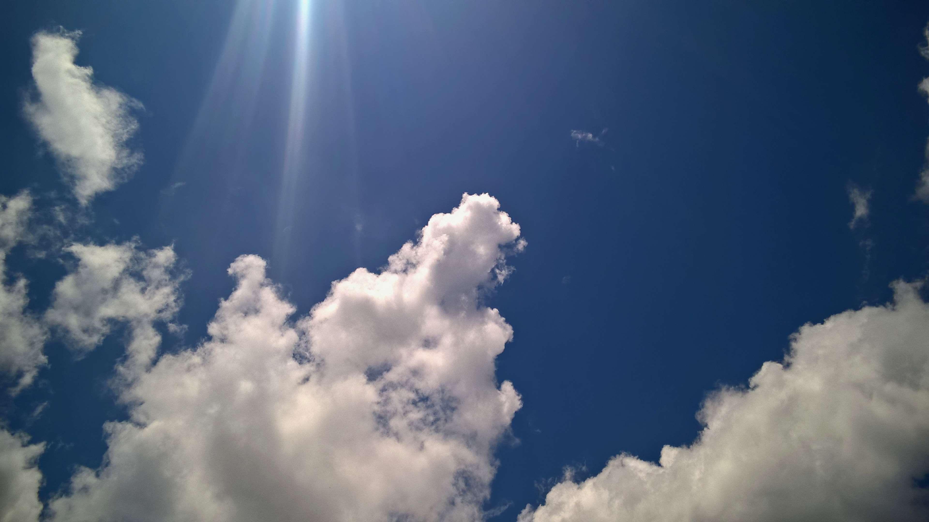 3840x2160 blu, blue, celo, cloud, nuvola, sky, sole, sun 4k wallpaper