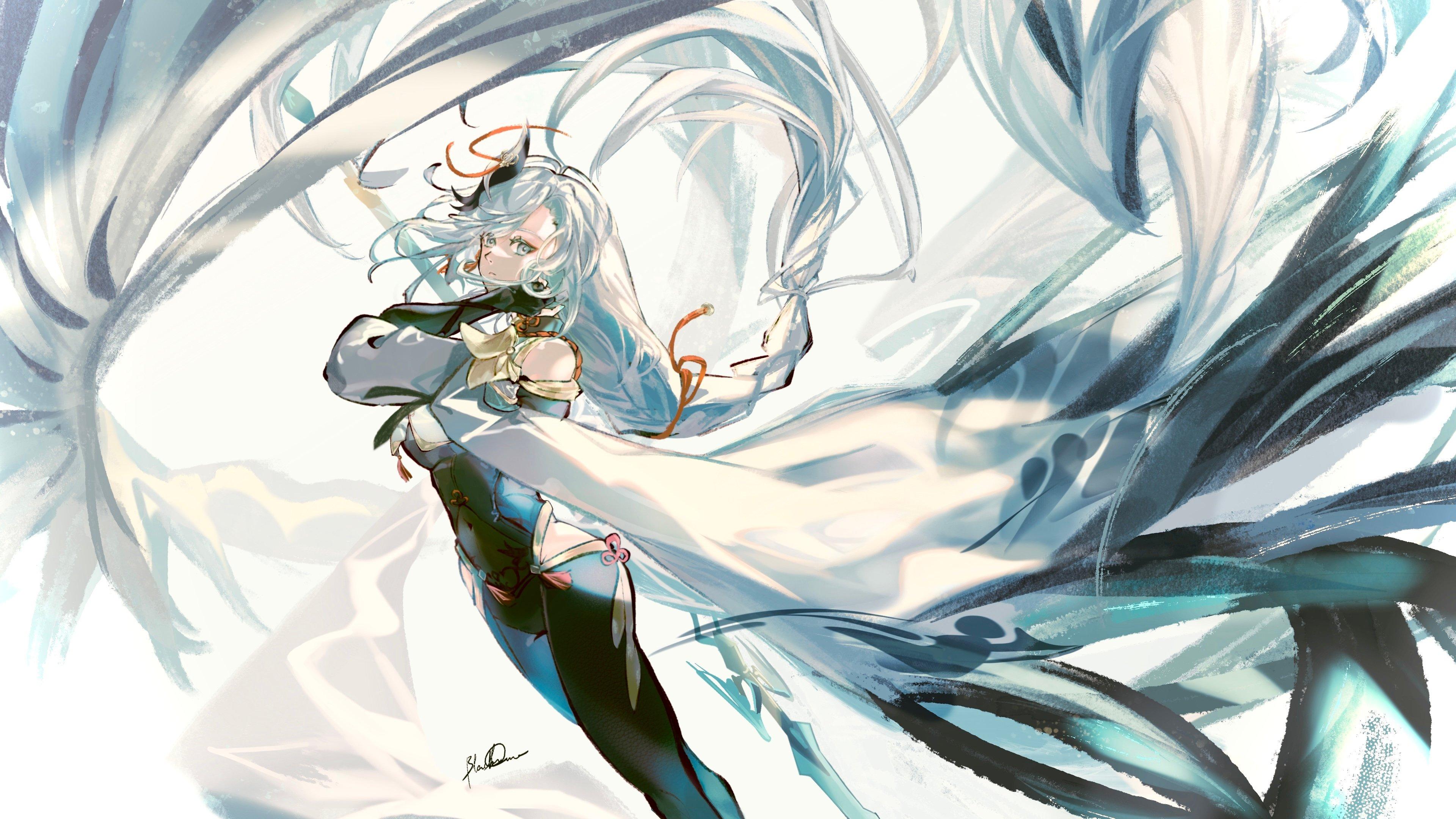 3840x2160 Free download Shenhe Genshin Impact HD Wallpaper 3526736 Zerochan Anime [3840x2160] for your Desktop, Mobile & Tablet. Explore Shenhe Wallpaper