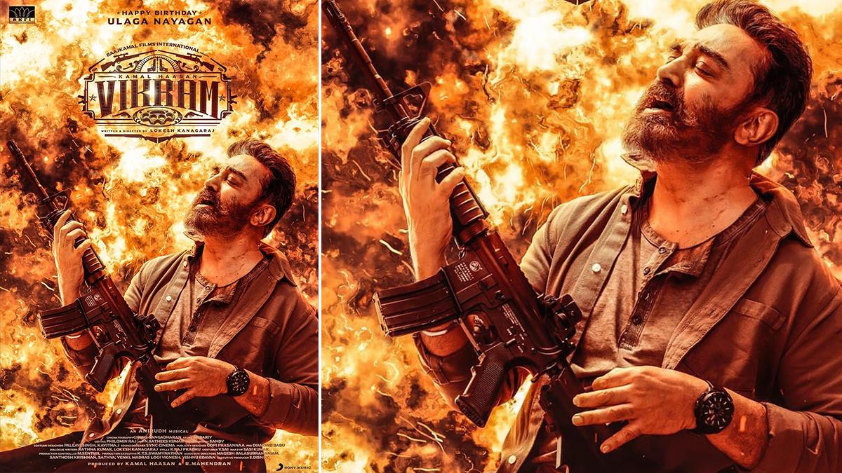 1200x675 Vikram: Ahead of Kamal Haasan's 67th Birthday, Makers Drop an Explosive Poster From the Thriller!