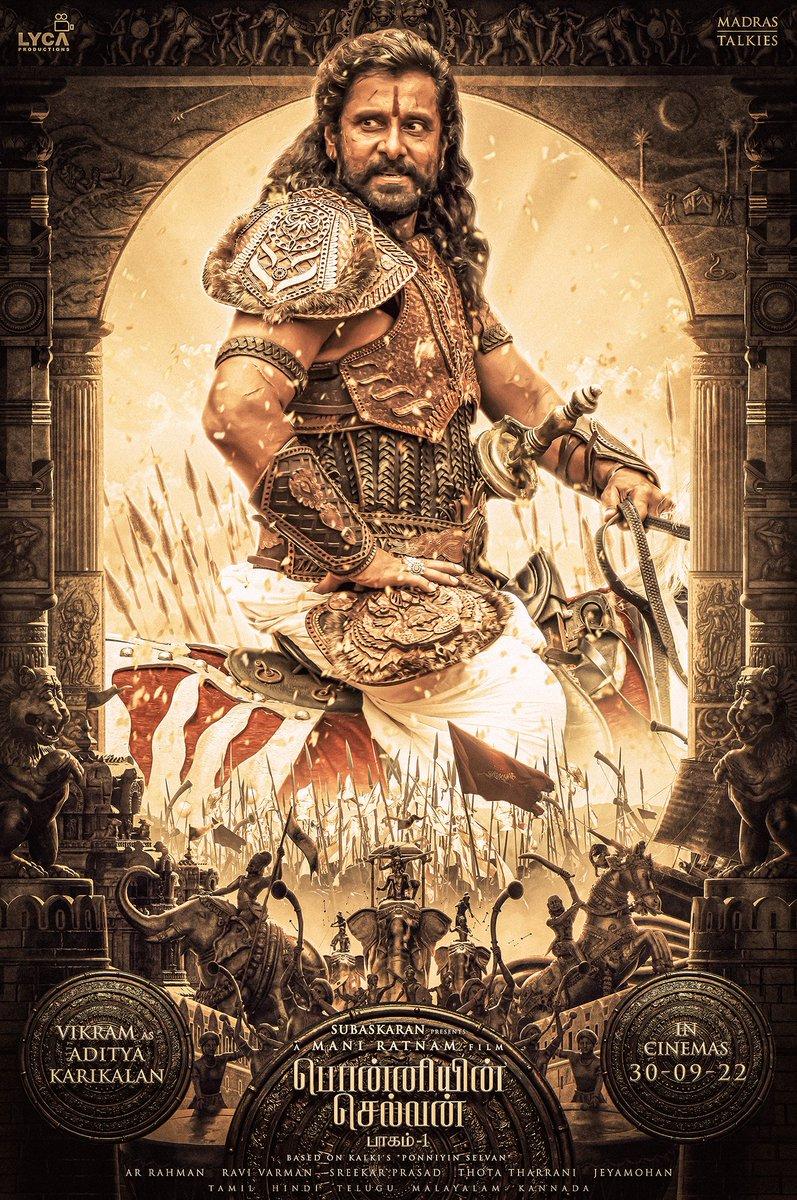797x1200 Ponniyin Selvan: Chiyaan Vikram looks like a true warrior in this poster as Aditya Karikalan : Bollywood News