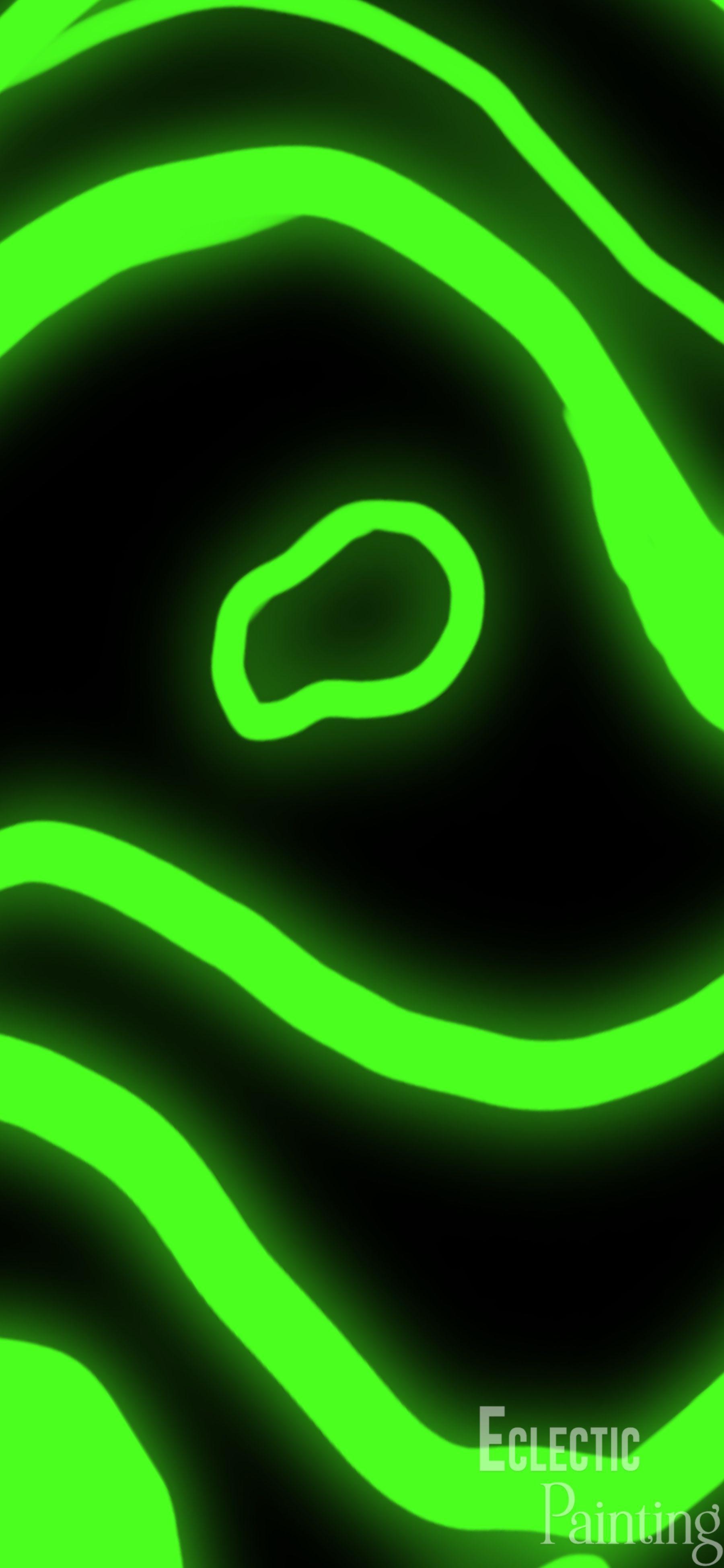 1800x3900 Download Free HD iPhone Wallpaper With Abstract Green Neon Geode. Eclectic paintings, Free iphone wallpaper, Wallpaper