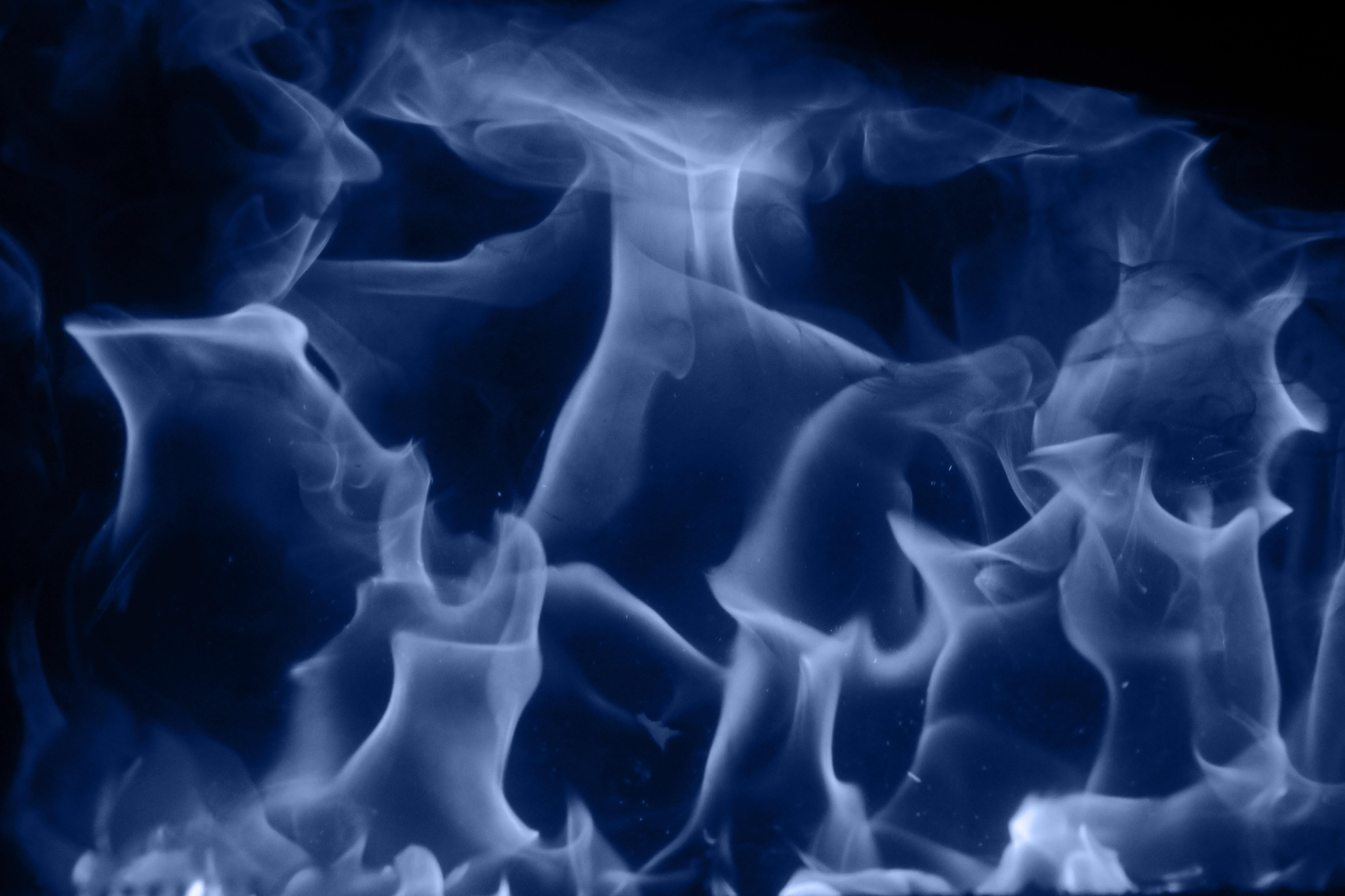 5184x3456 blue fire texture cold flame dark burn photo wallpaper