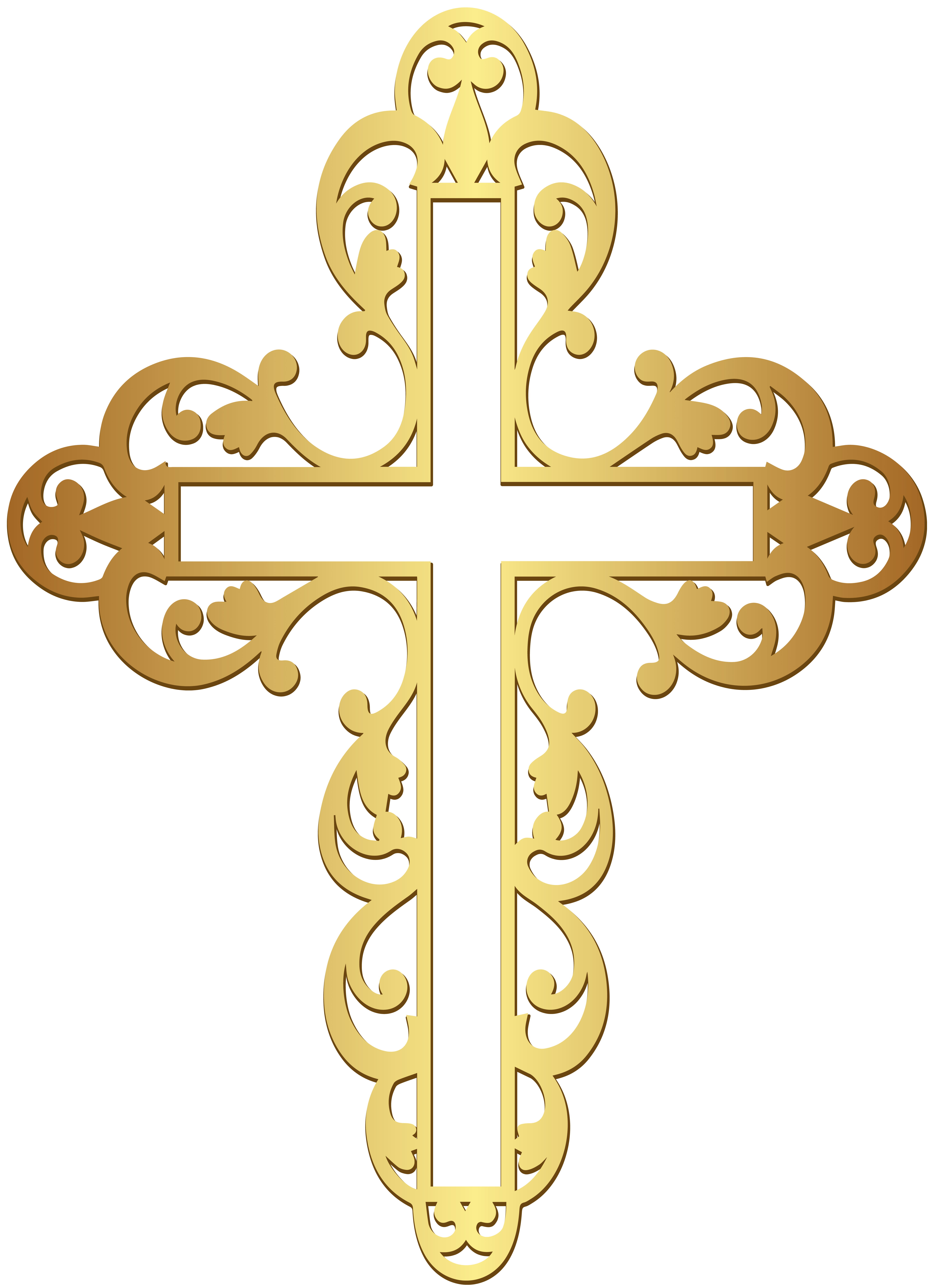 5789x8000 Golden Cross PNG Clipart​-Quality Free Image and Transparent PNG Clipart