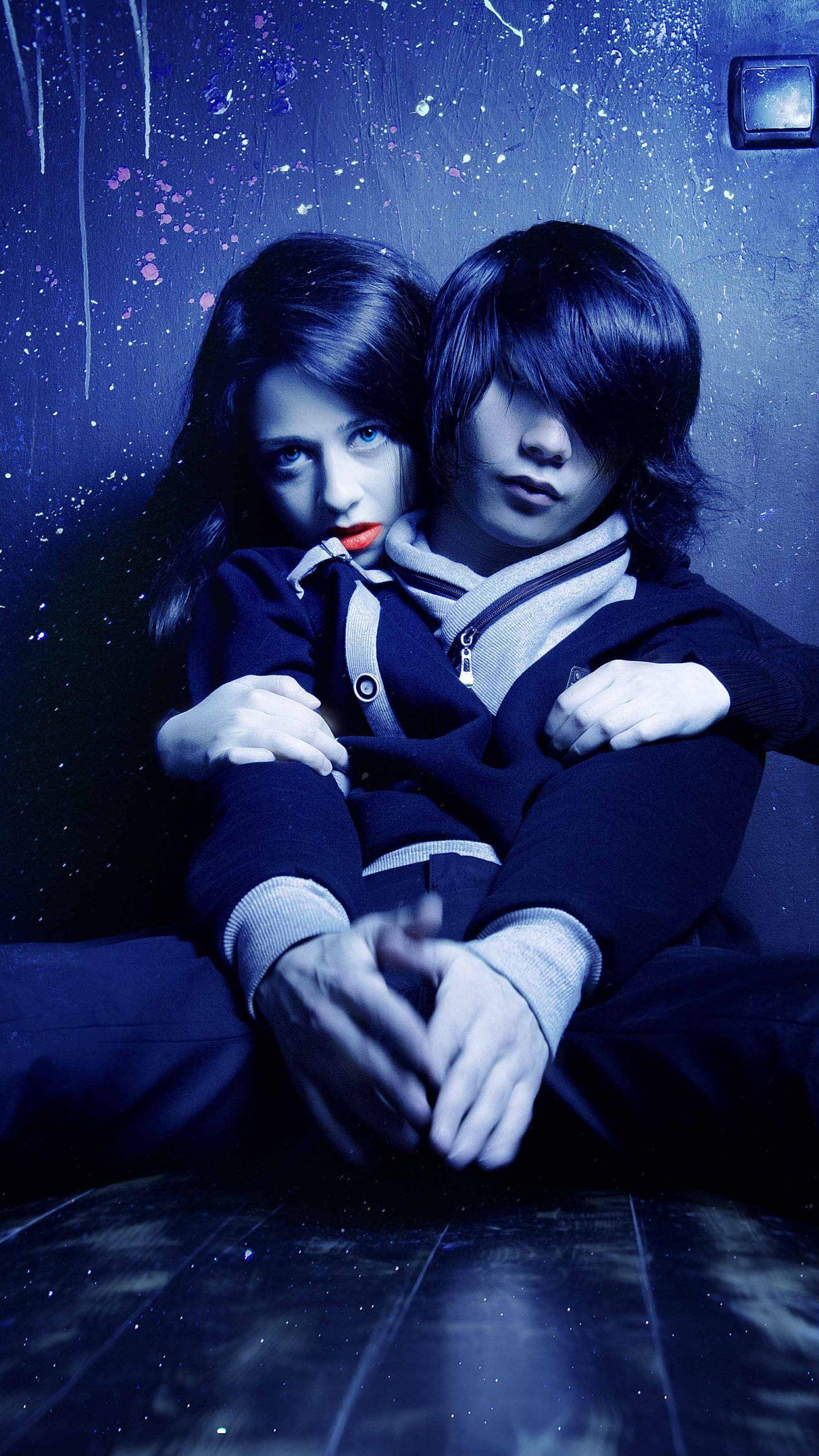 1440x2560 Cute Couple Love Mobile Wallpaper