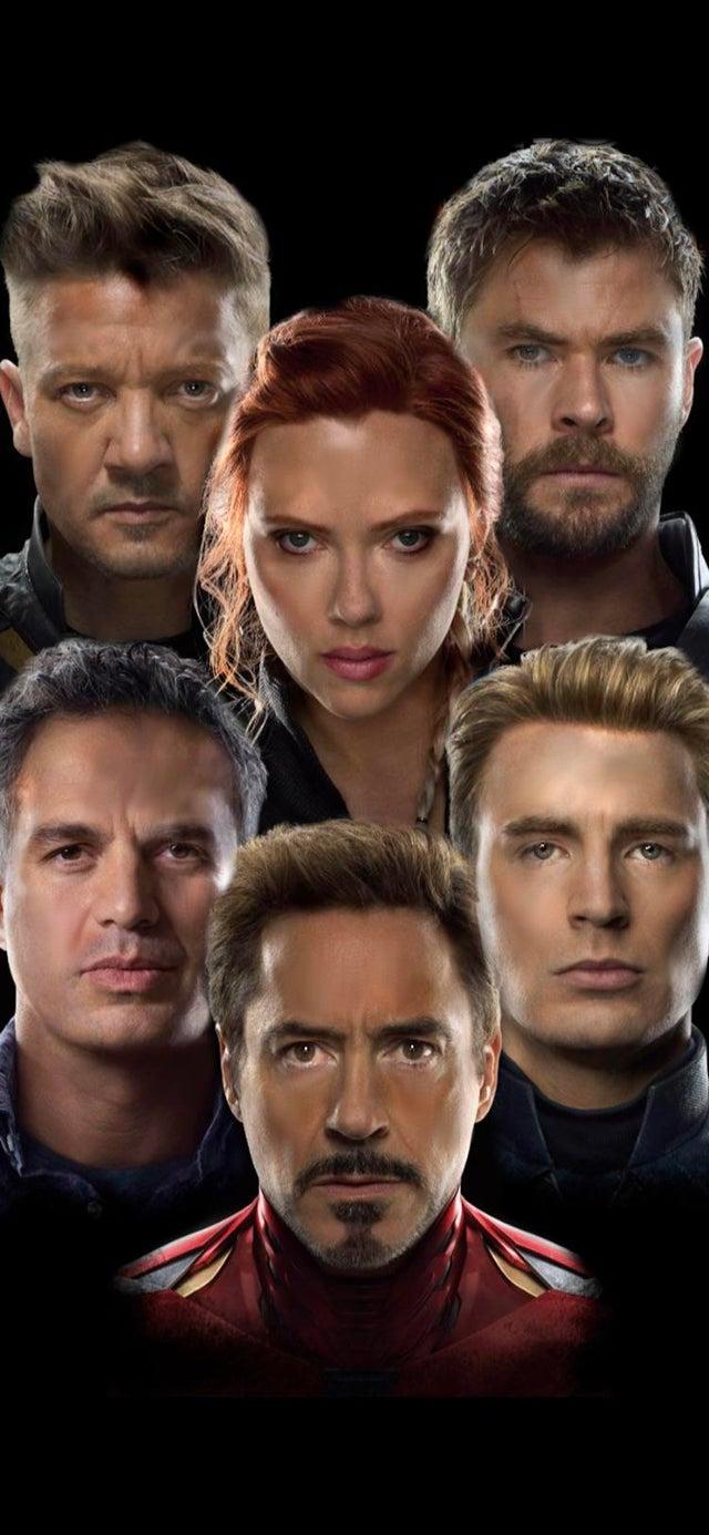 640x1386 Justice League styled Avengers:Endgame wallpaper