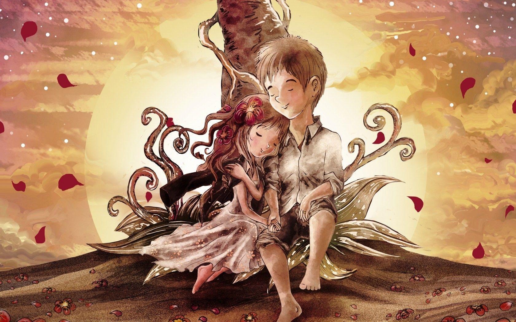 1680x1050 Love Art Wallpaper
