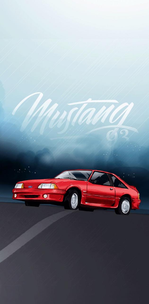 630x1280 Fox Body Mustang Wallpaper