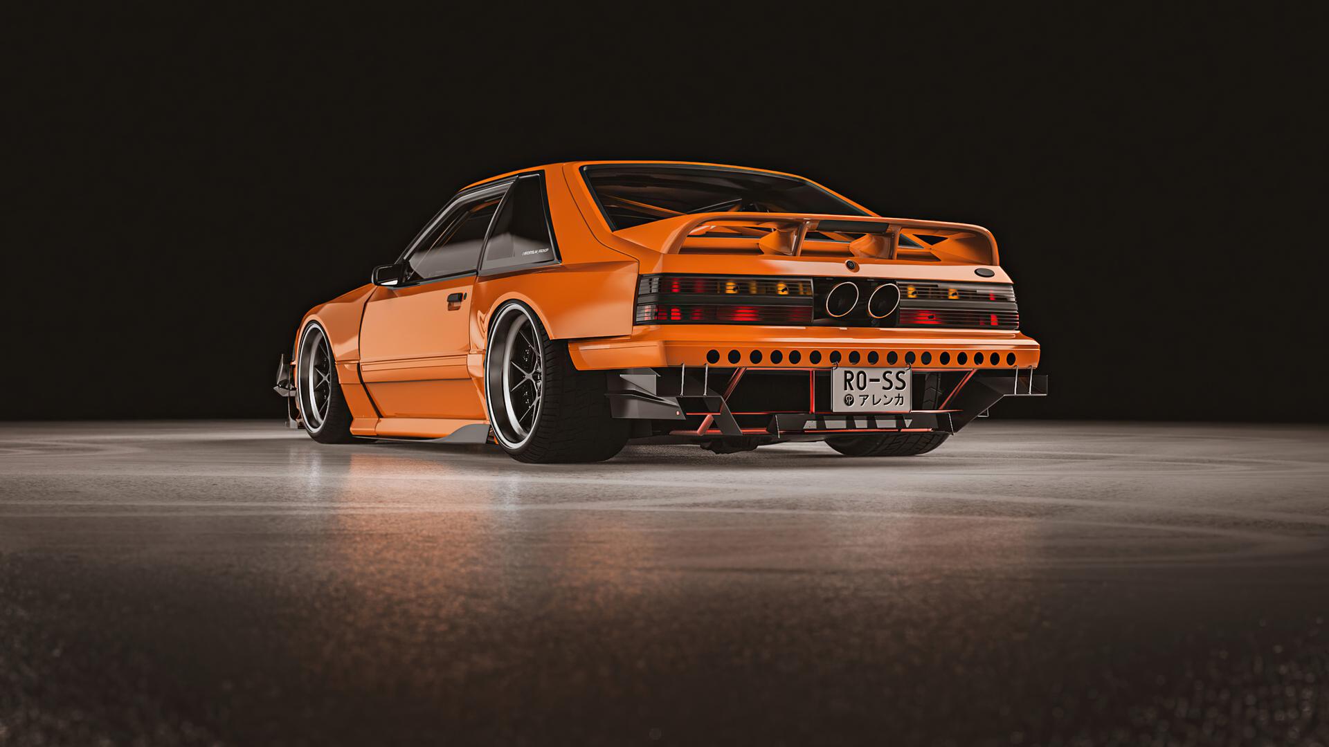 1920x1080 Ford Mustang Fox Body Rear Laptop Full HD 1080P HD 4k Wallpaper, Image, Background, Photo and Picture
