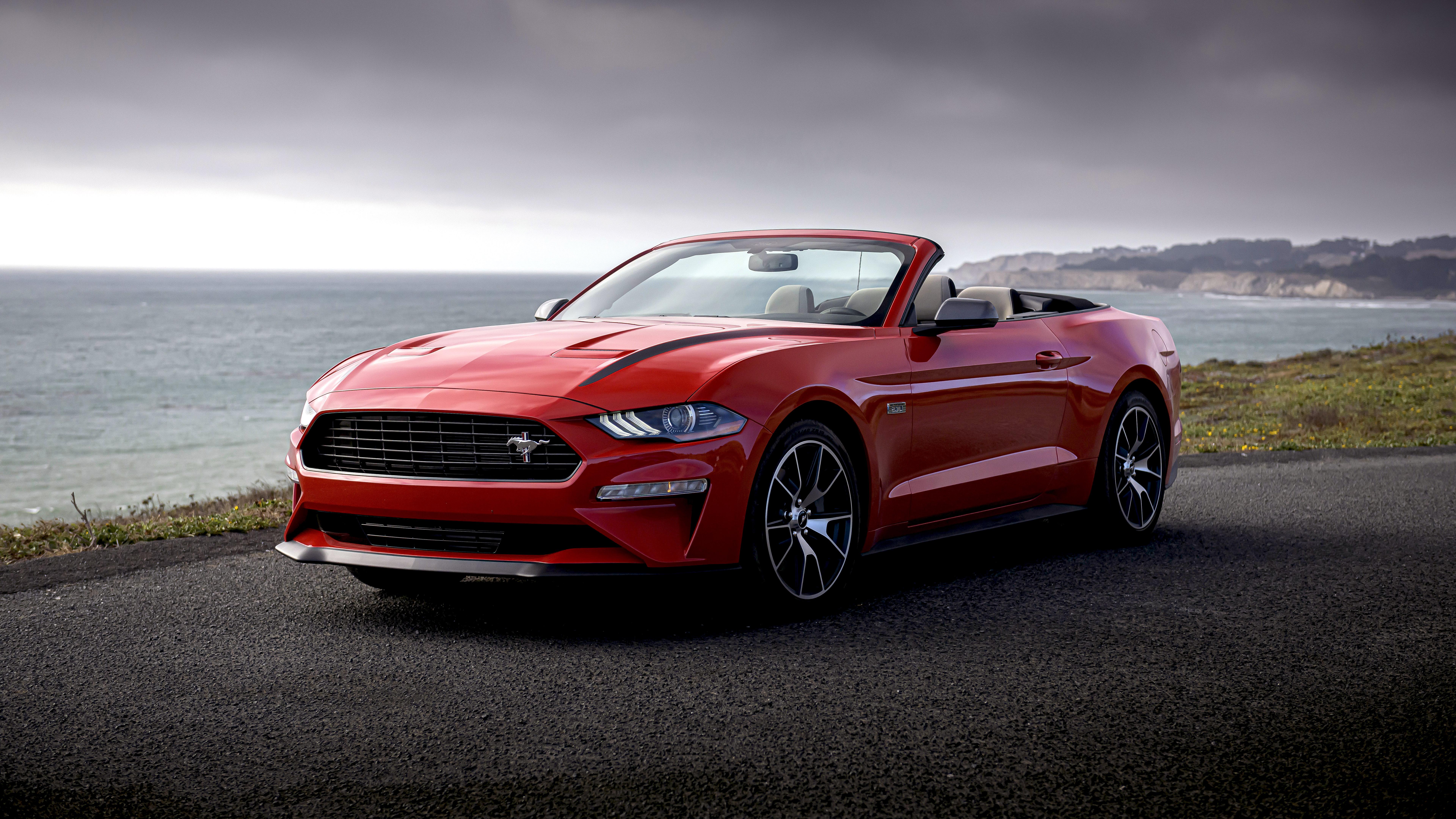 7680x4320 Ford Mustang Ecoboost Wallpaper 4K, Convertible High Performance Package, 8K, Cars