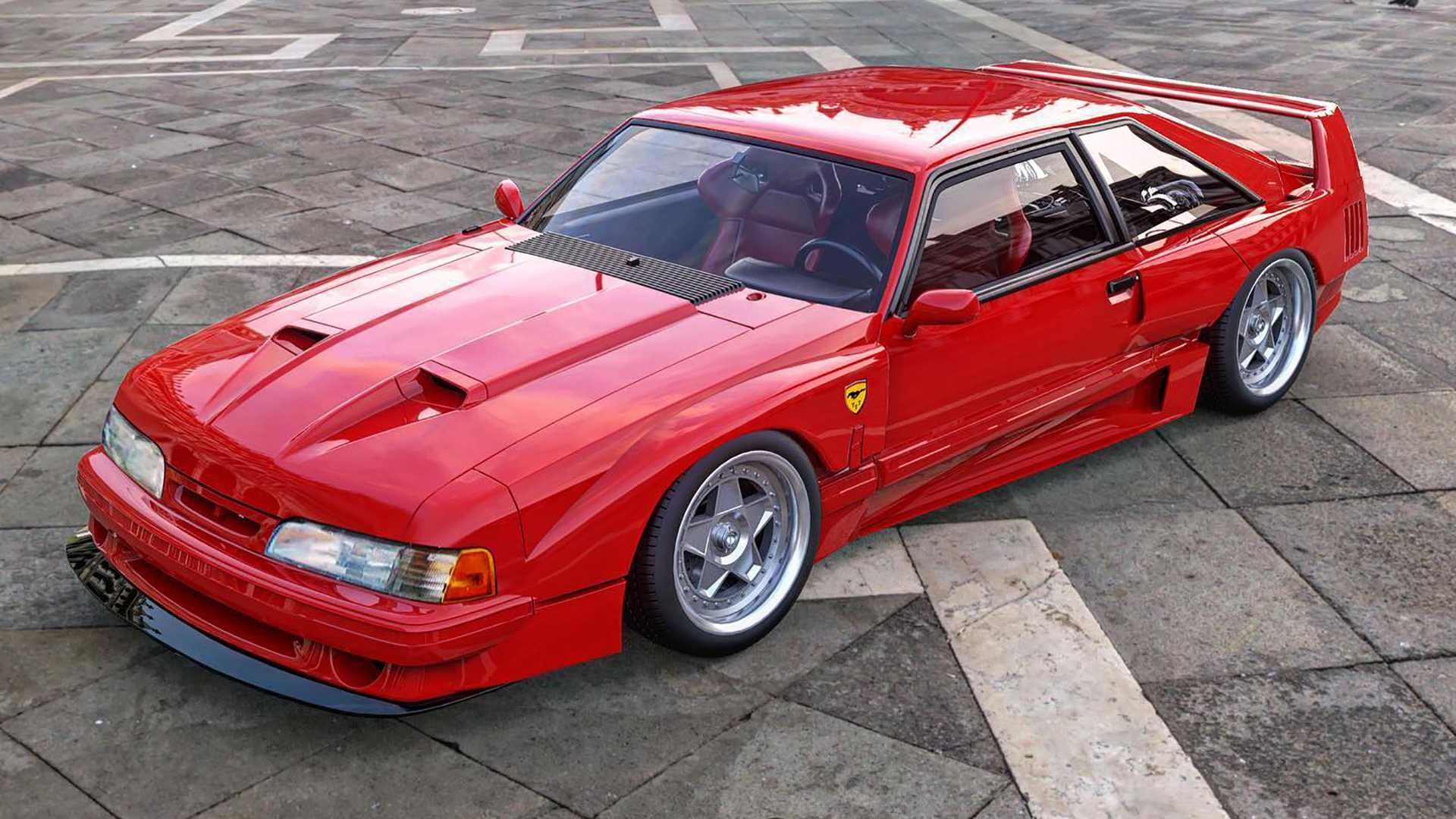 1920x1080 Mustang Ferrari Mashup Is The Fox Body F40 You've Always Wanted