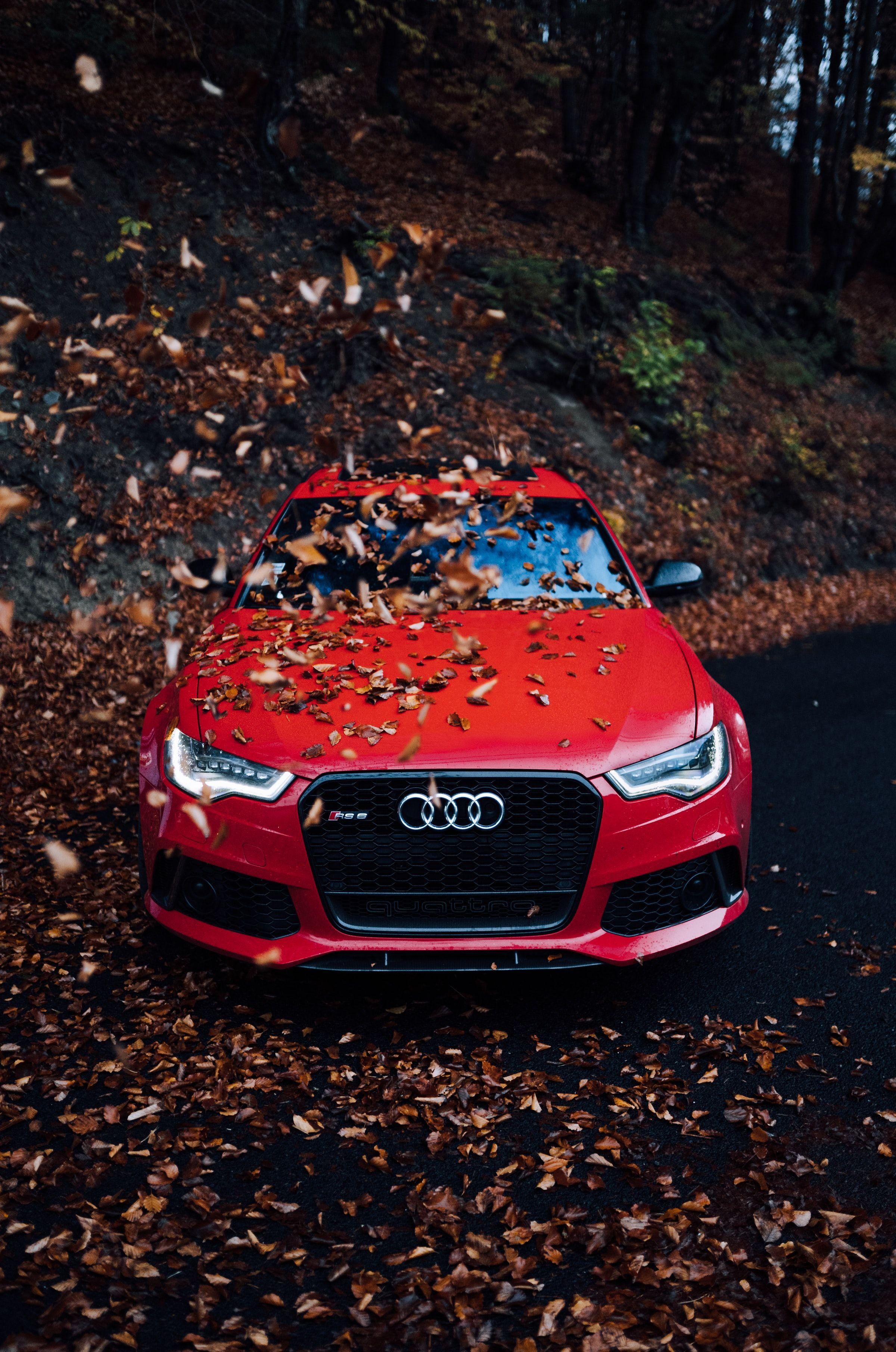 2400x3622 Red Audi Car Wallpaper 4K