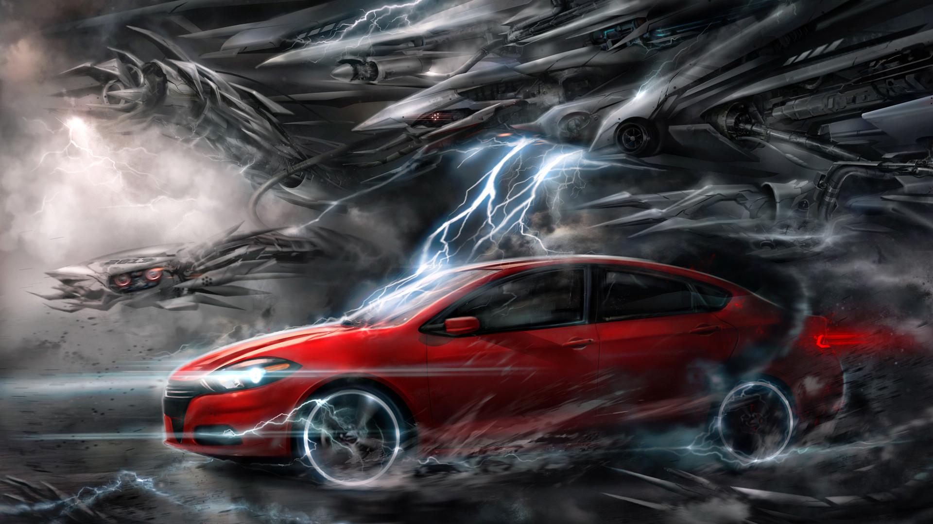 1920x1080 Red Car Wallpaper