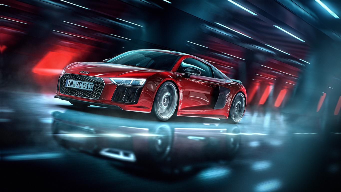 1366x768 Audi R8 Red Car 1366x768 Resolution HD 4k Wallpaper, Image, Background, Photo and Picture