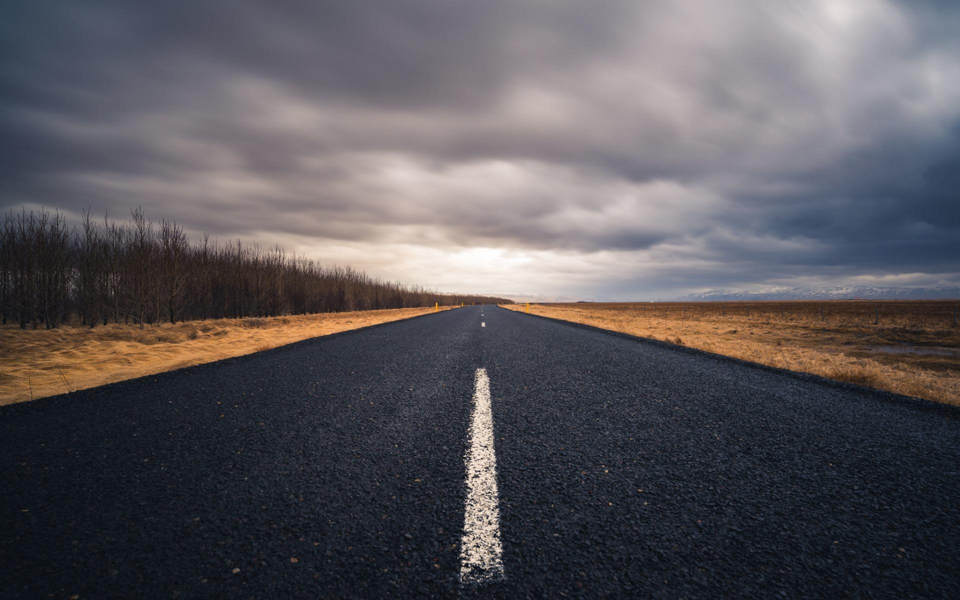 1920x1200 Download wallpaper asphalt road, cloudy weather, clouds, road concepts, black asphalt, road construction for desktop with resolution 1920x1200. High Quality HD picture wallpaper