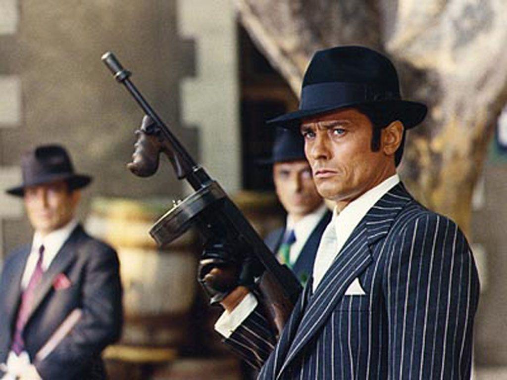 1024x768 Alain Delon Wallpaper: Borsalino. Alain delon, Mafia gangster, Italian gangster