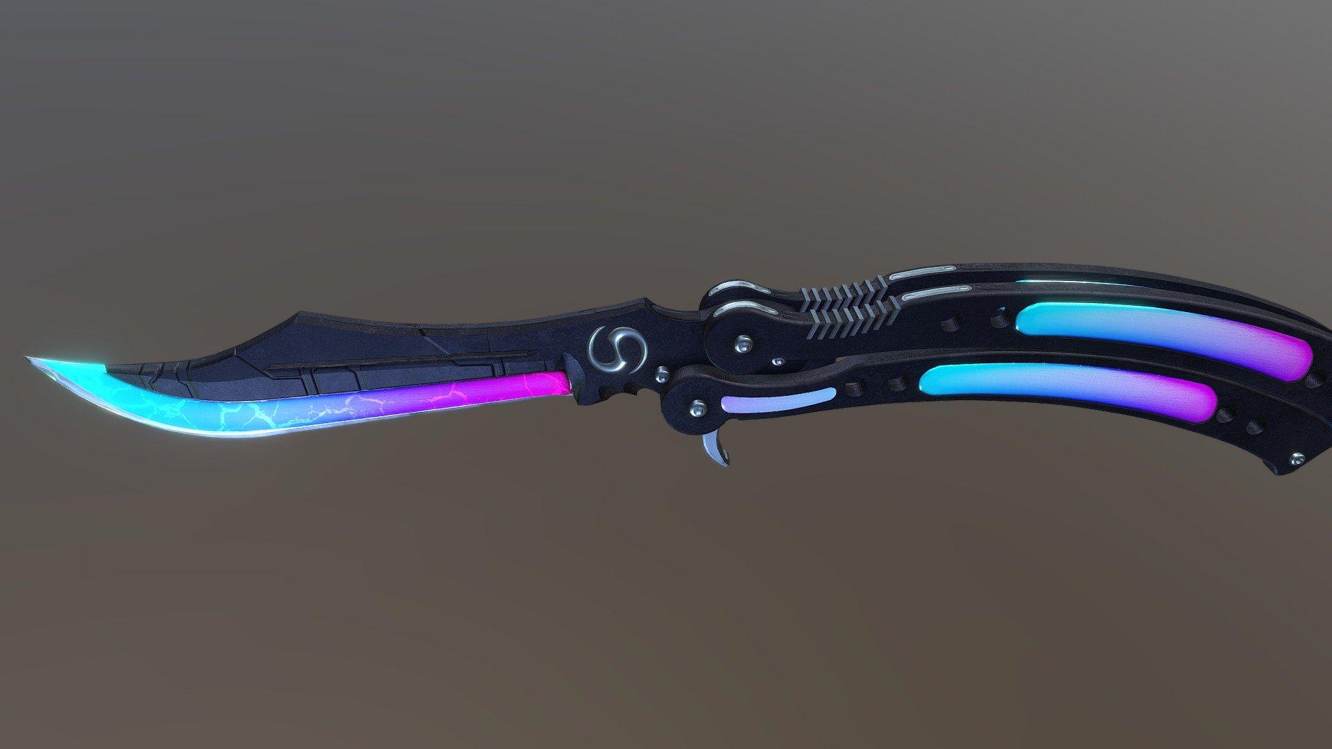 1920x1080 Butterfly Knife. Neo Assassin model by KeramDesign [f2f1dd4]