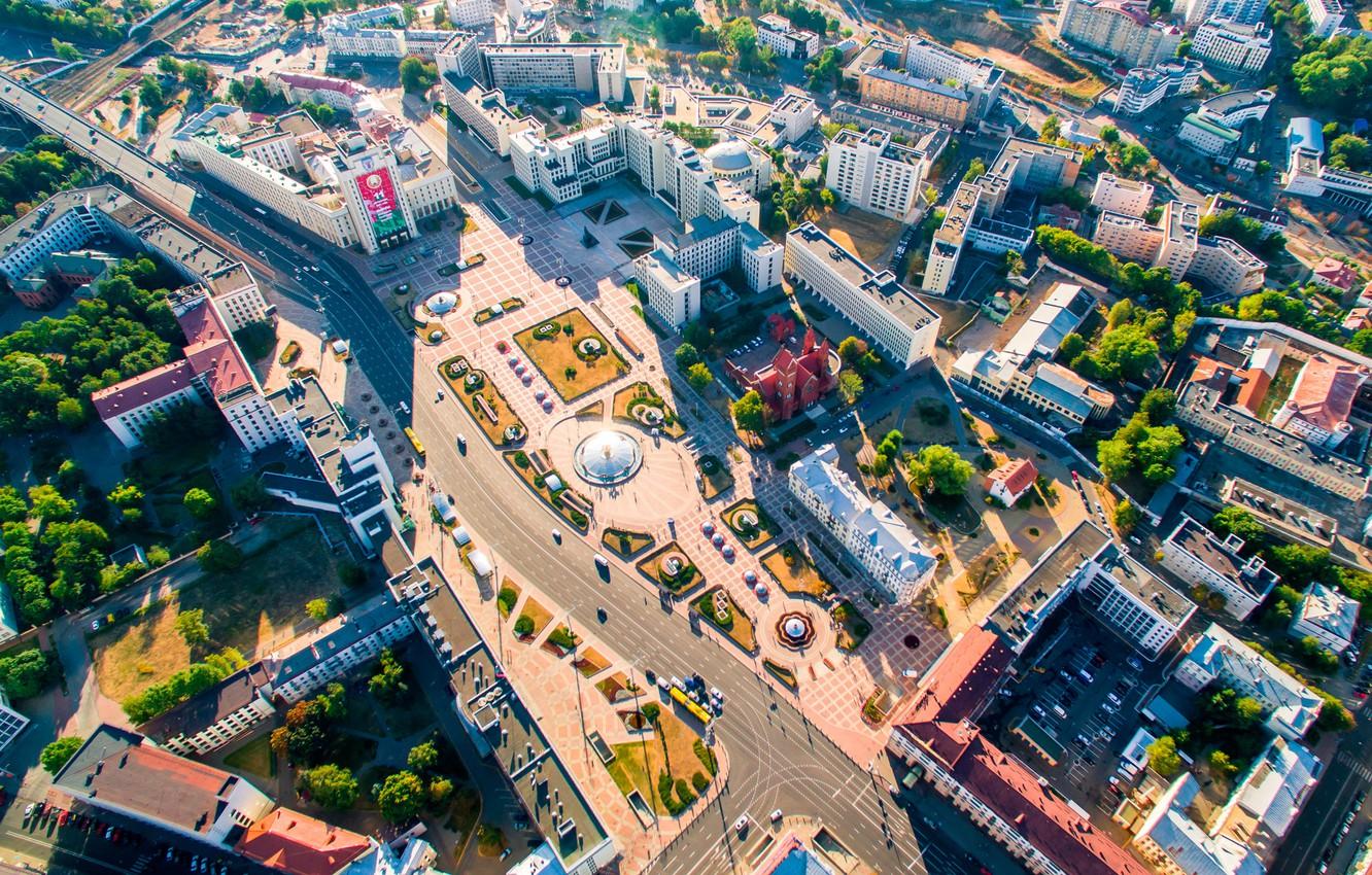 1332x850 Wallpaper height, Belarus, Minsk, Belarus, Independence square, Minsk, Red Church image for desktop, section город