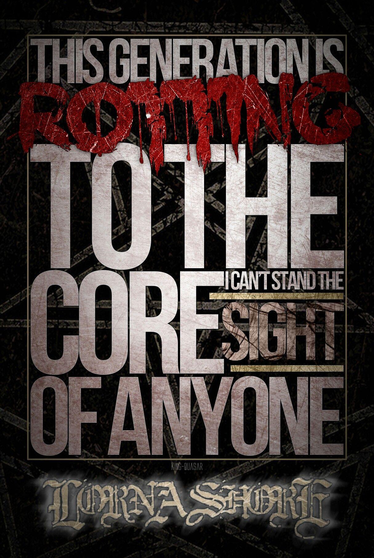 1215x1812 Lorna Shore Accumulatory Genophage. Cool lyrics, Metal quote, Music lyrics