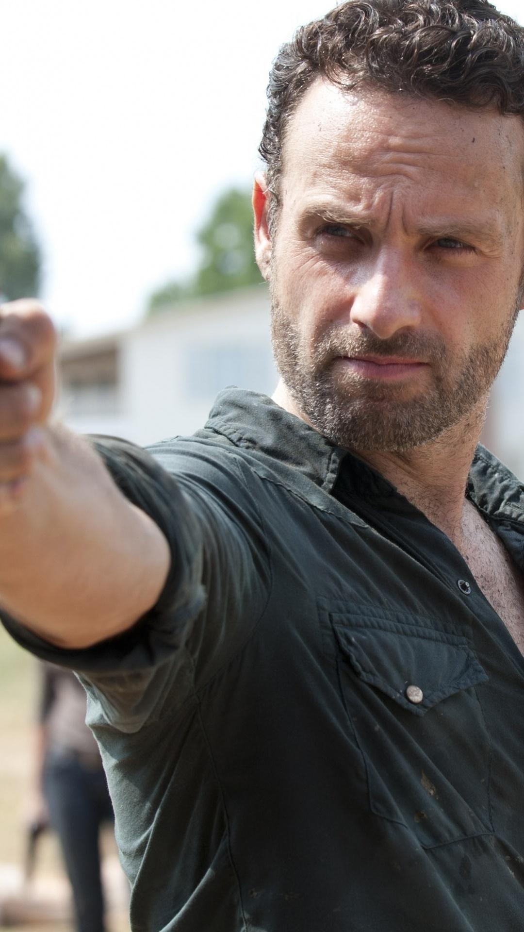 1080x1920 Wallpaper / TV Show The Walking Dead Phone Wallpaper, Andrew Lincoln, Rick Grimes, 1080x1920 free download