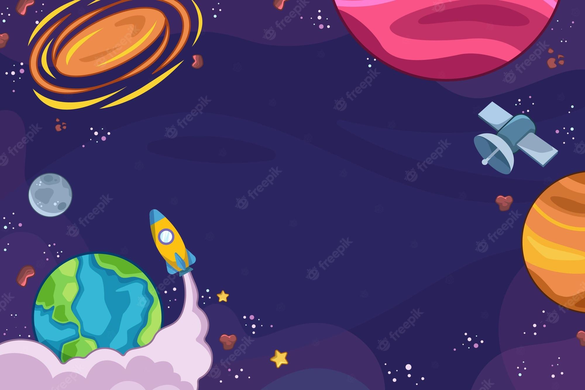 Cool Cartoon Space Wallpapers Top Free Cool Cartoon Space Backgrounds