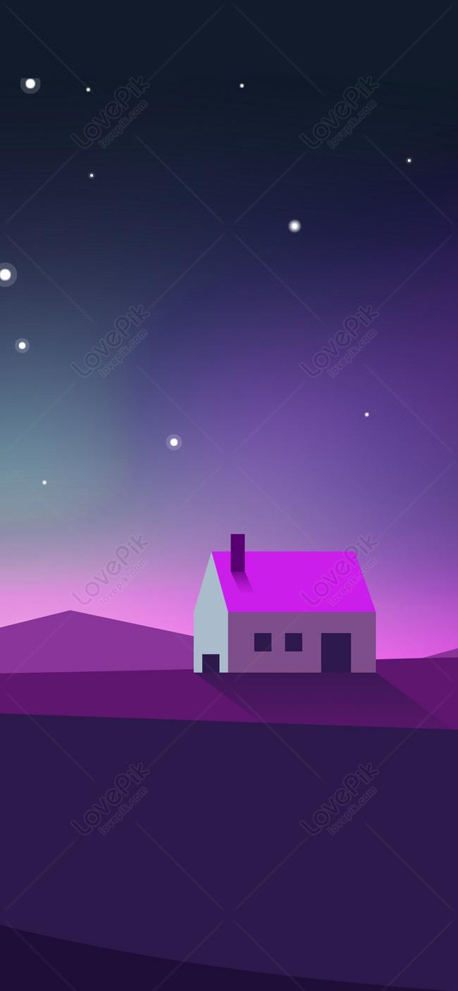 650x1407 Flat Landscape Mobile Wallpaper Image Free Download