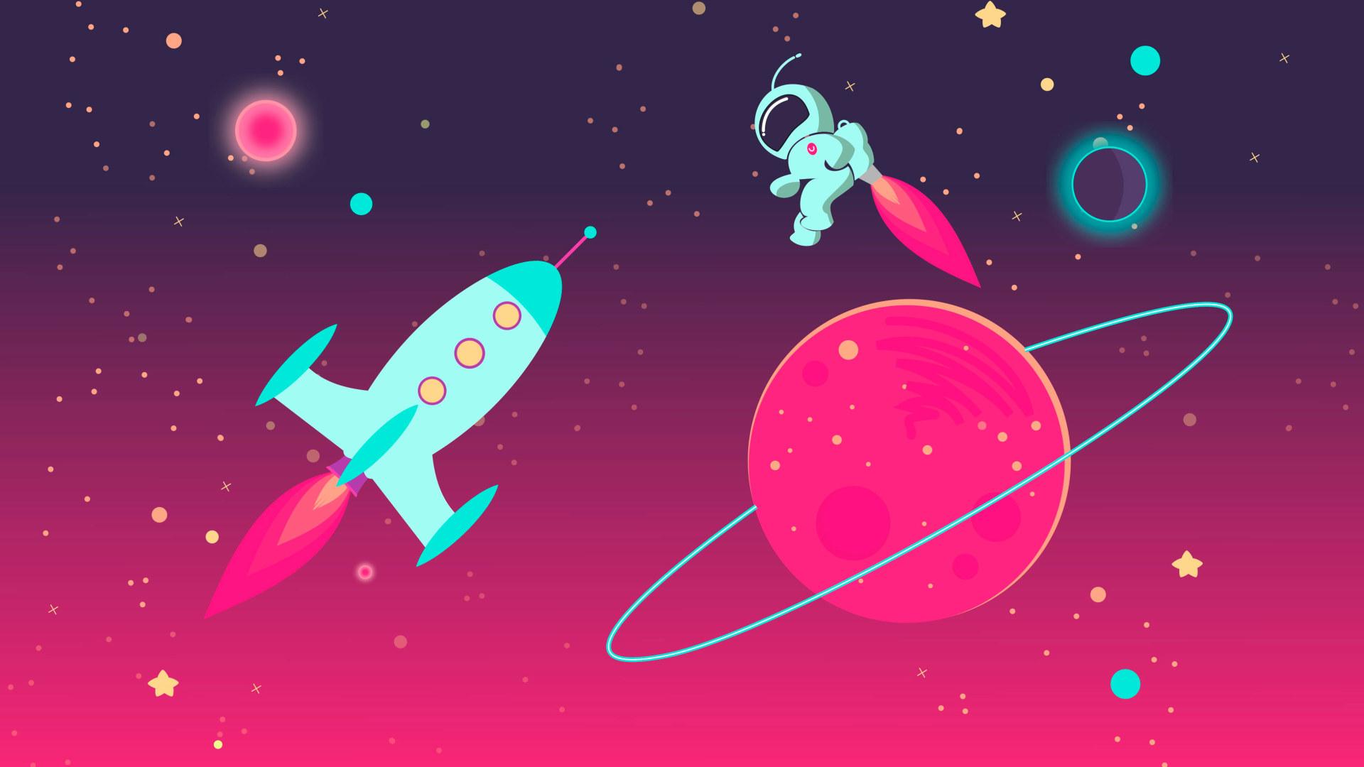 Cool Cartoon Space Wallpapers - Top Free Cool Cartoon Space Backgrounds