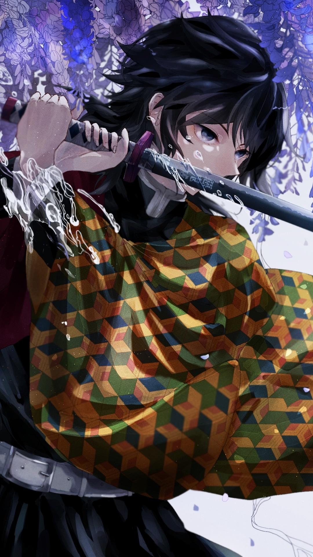 1080x1920 Wallpaper / Anime Demon Slayer: Kimetsu no Yaiba Phone Wallpaper, Giyuu Tomioka, 1080x1920 free download