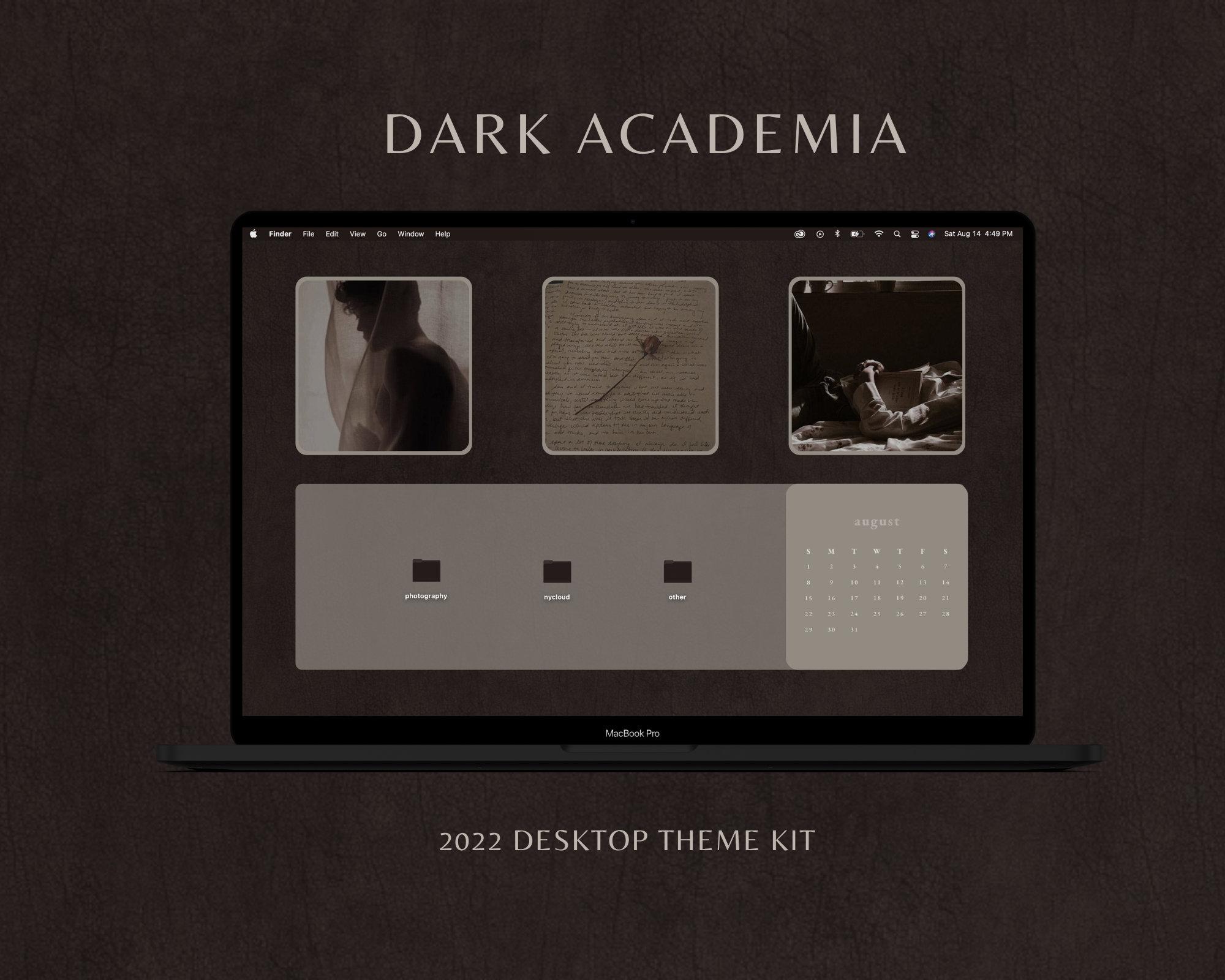 2000x1600 Dark Academia Desktop Wallpaper and Folders 2022 Monthly