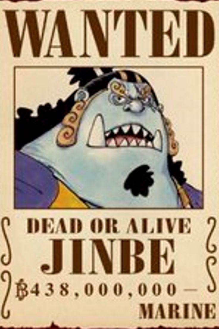 736x1104 Jinbe's Current Wanted Poster, One piece character bounty poster