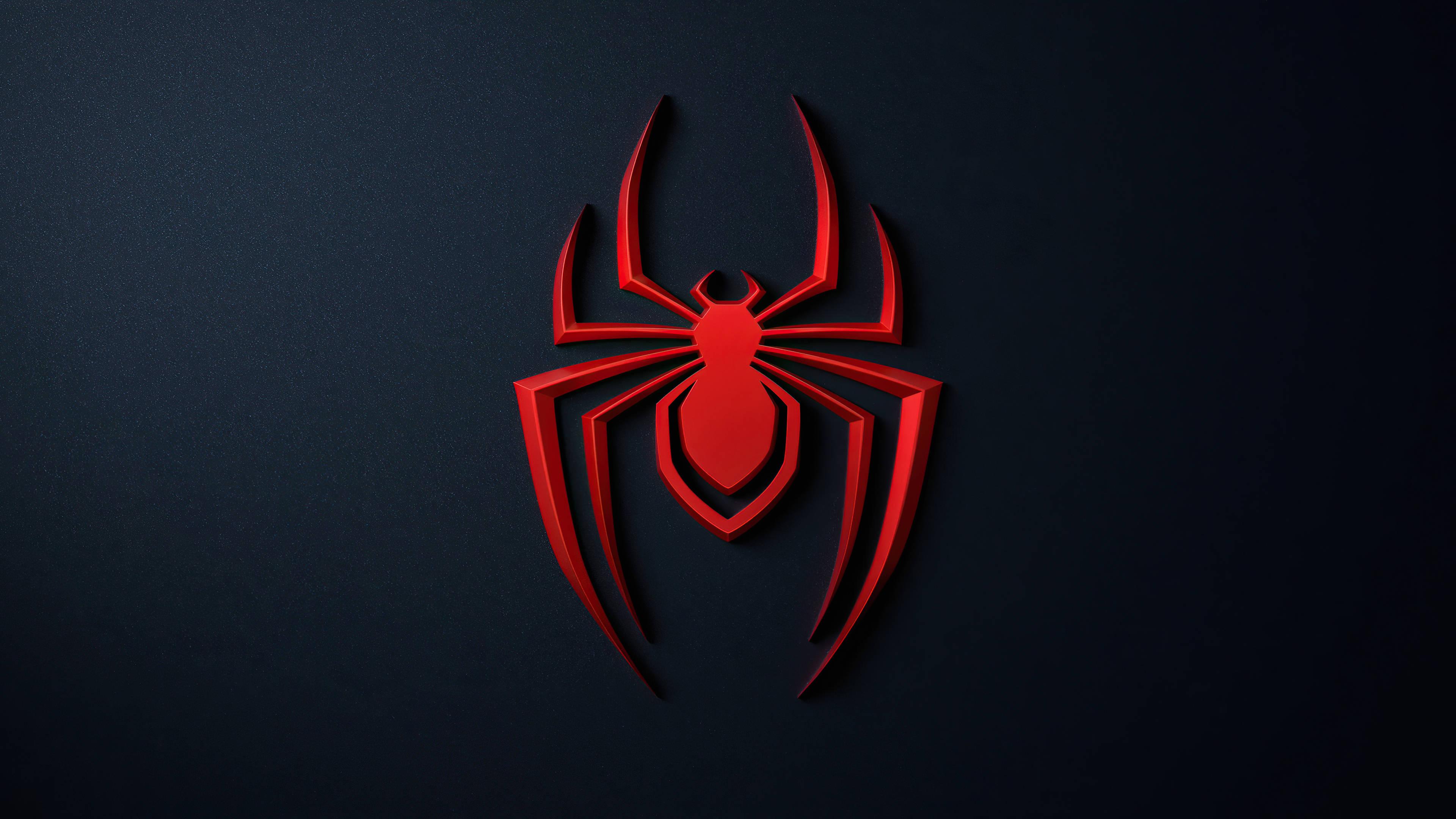 3840x2160 Download Cool Picture Of Spider Man Logo Wallpaper