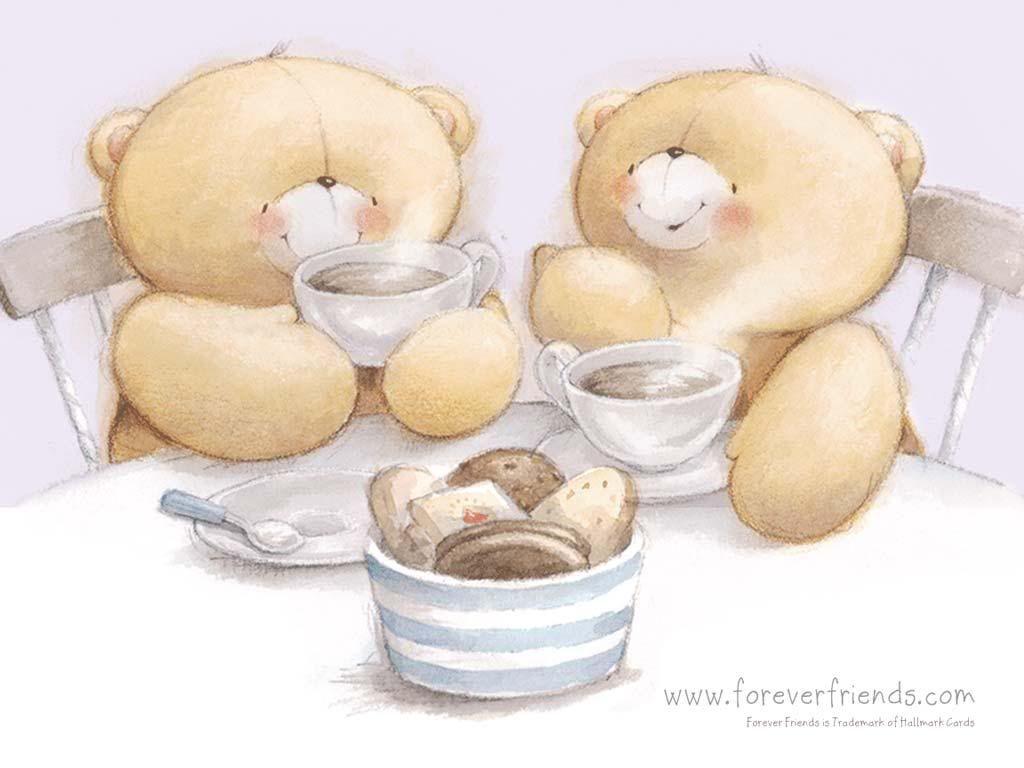 1024x768 BFF Tea Party. Forever friends bear, Friends forever, Friends wallpaper