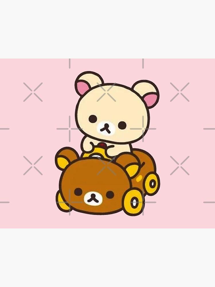 750x1000 korilakkuma driving a Rilakkuma car Art Board Print