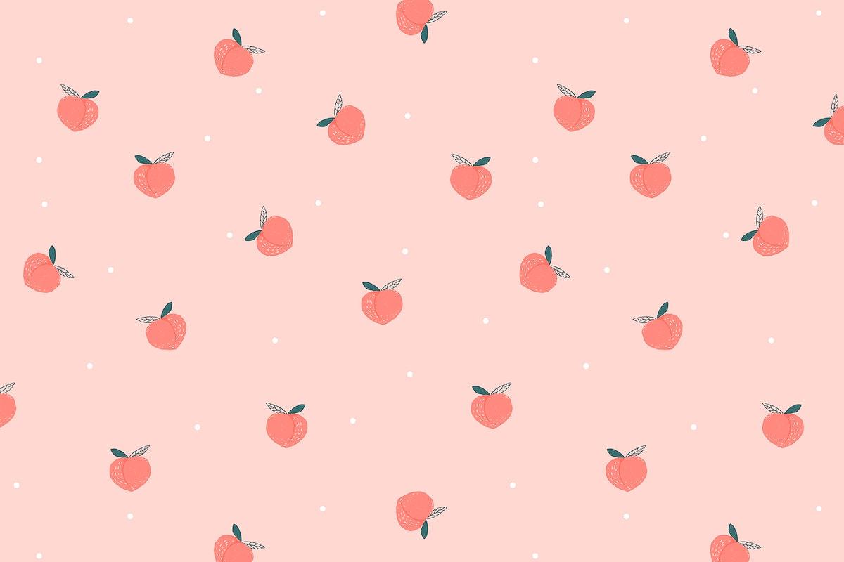 1200x800 Peach background vector, cute desktop