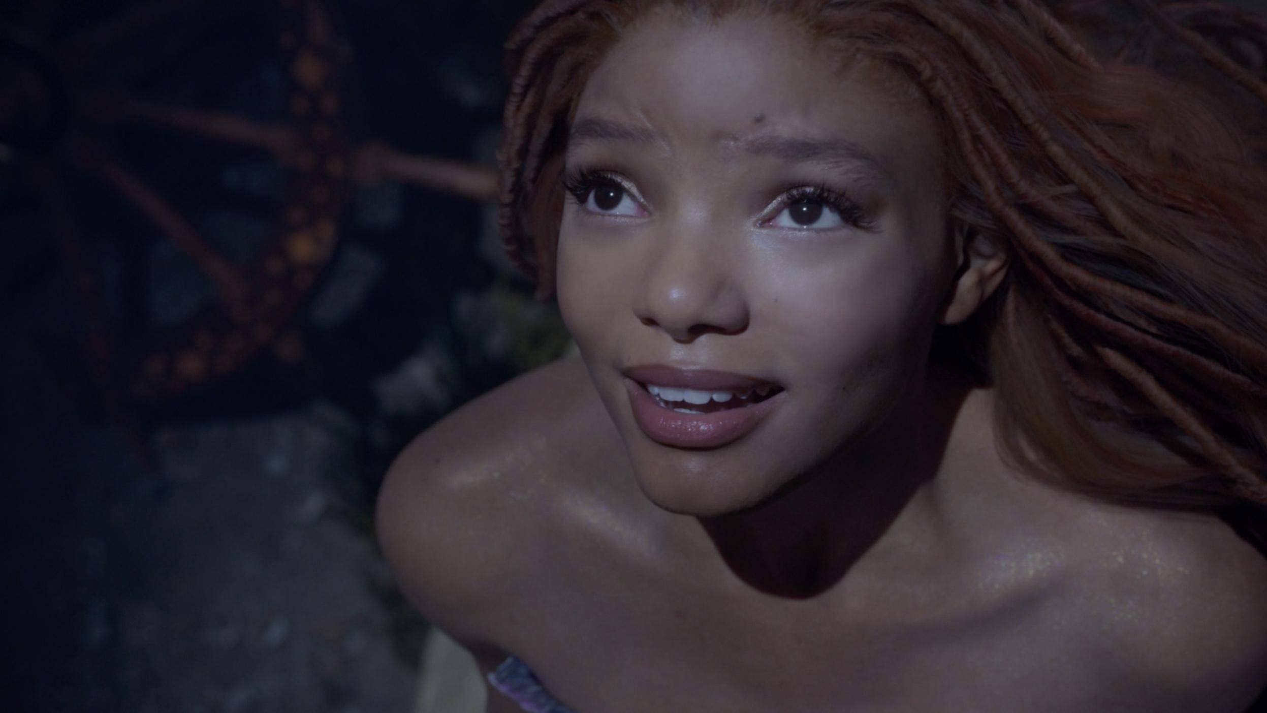 2494x1403 Little Mermaid 2023: Watch Halle Bailey Transform Into Ariel In New Live Action Movie's Teaser Trailer Raleigh Durham