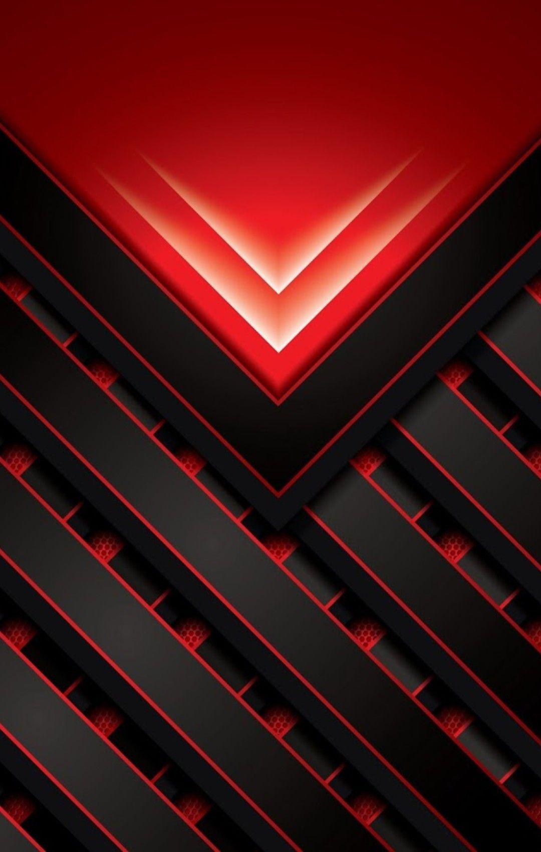 Geometric Red Background Black Graphic by noory.shopper · Creative