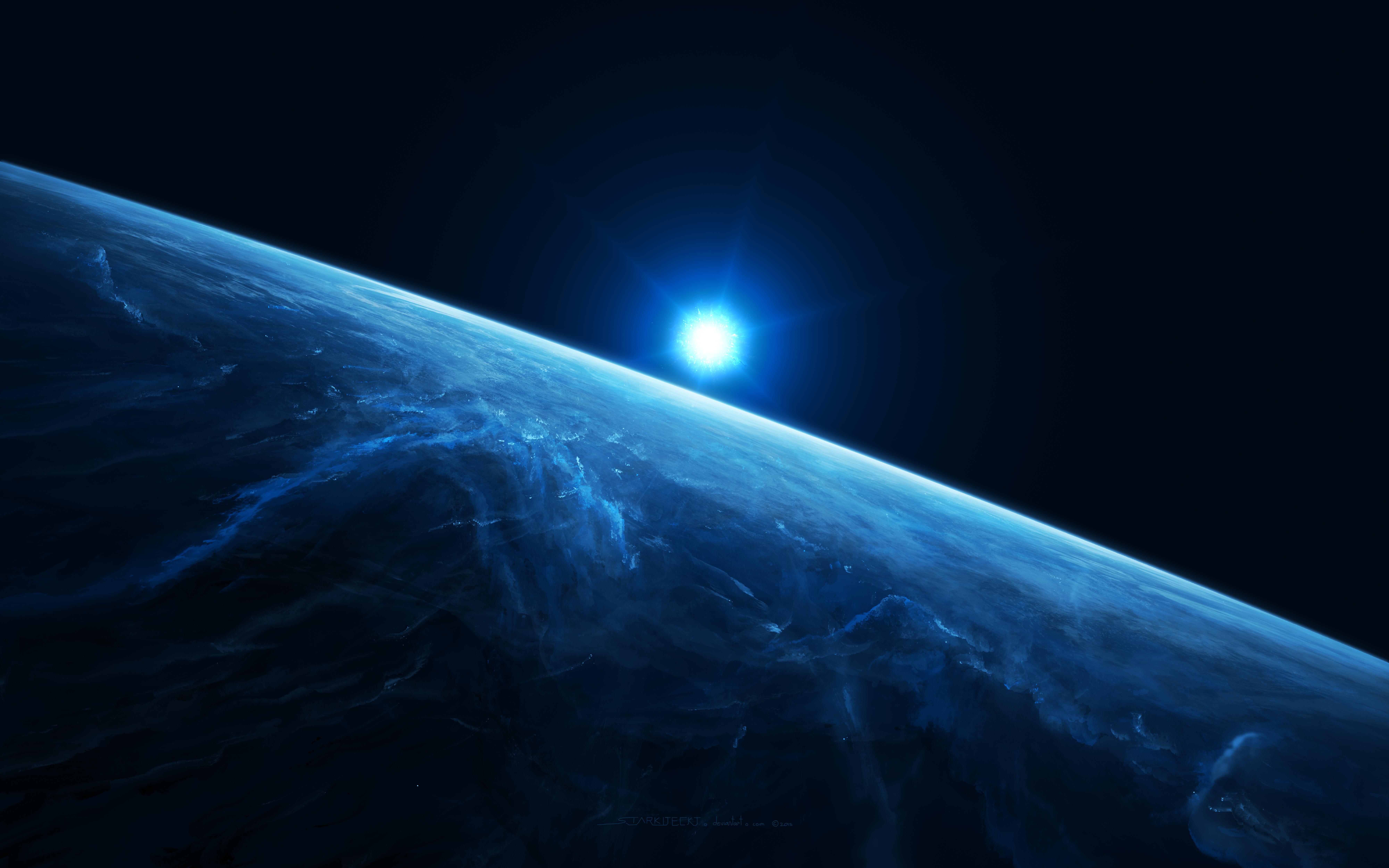8000x5000 Blue 4k Wallpaper