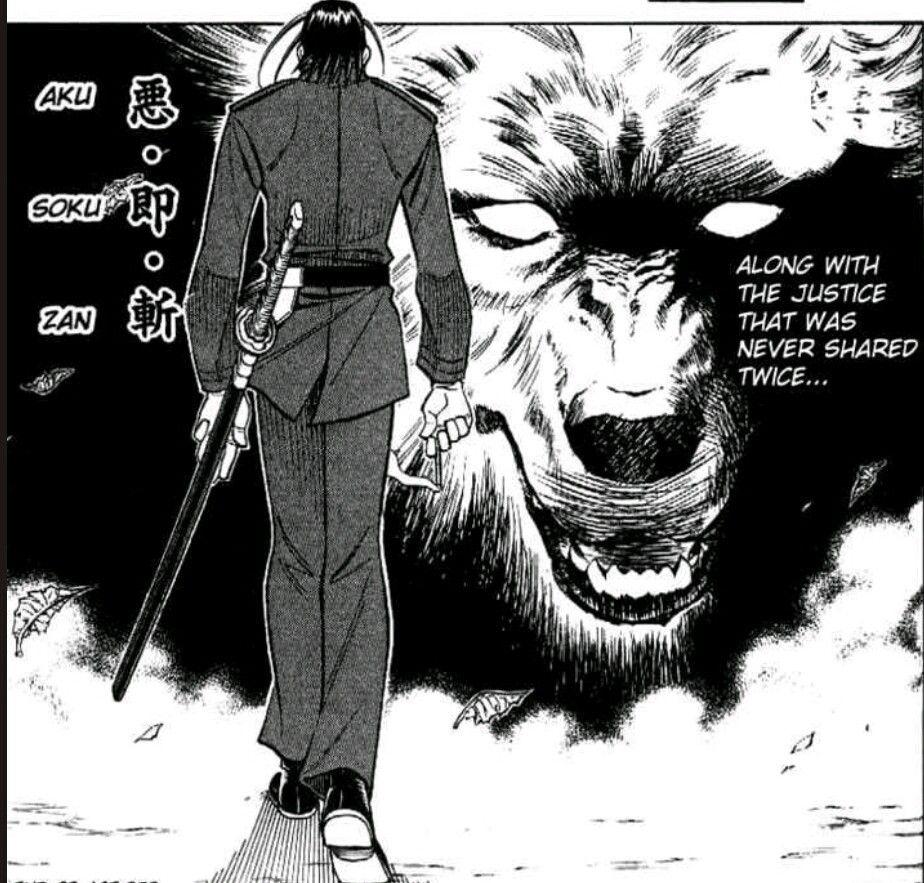 924x883 Saito Hajime's motto. Anime, Super herói, Herói